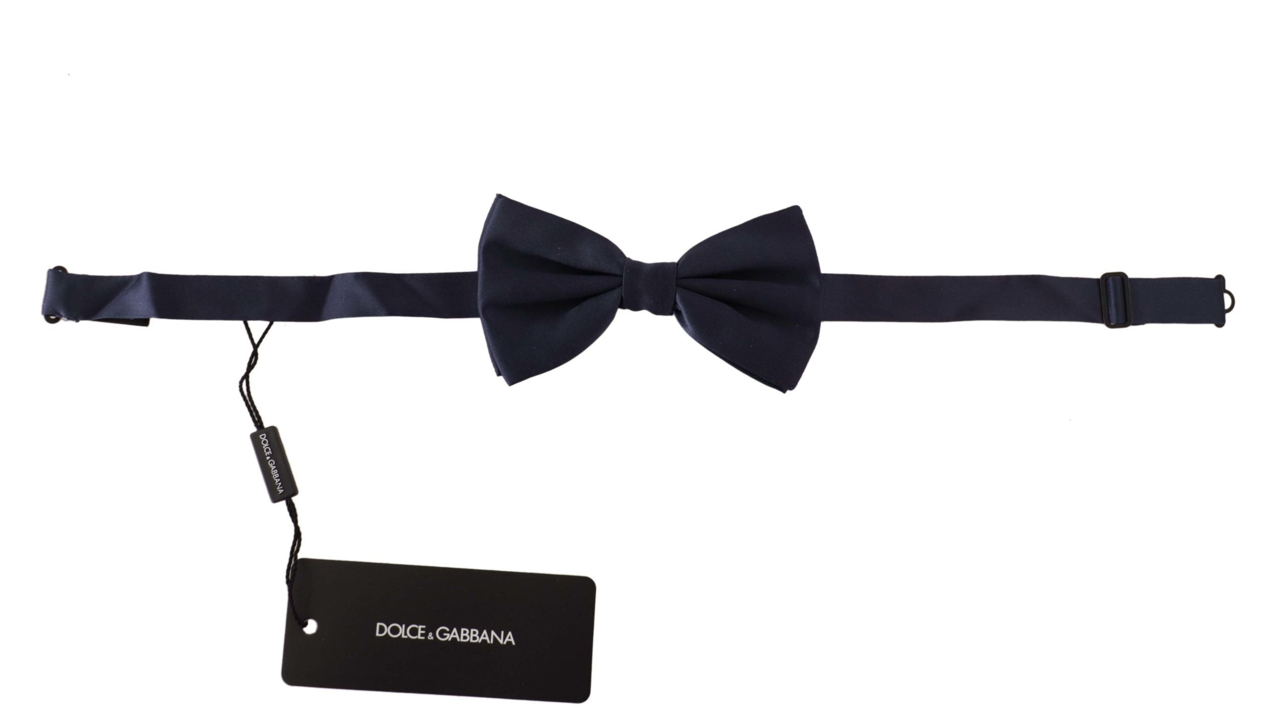 Dolce & Gabbana Elegant Sapphire Silk Bow Tie - Luksusmuotia Dolce & Gabbana - Tutustu YVES JAVANNI® 