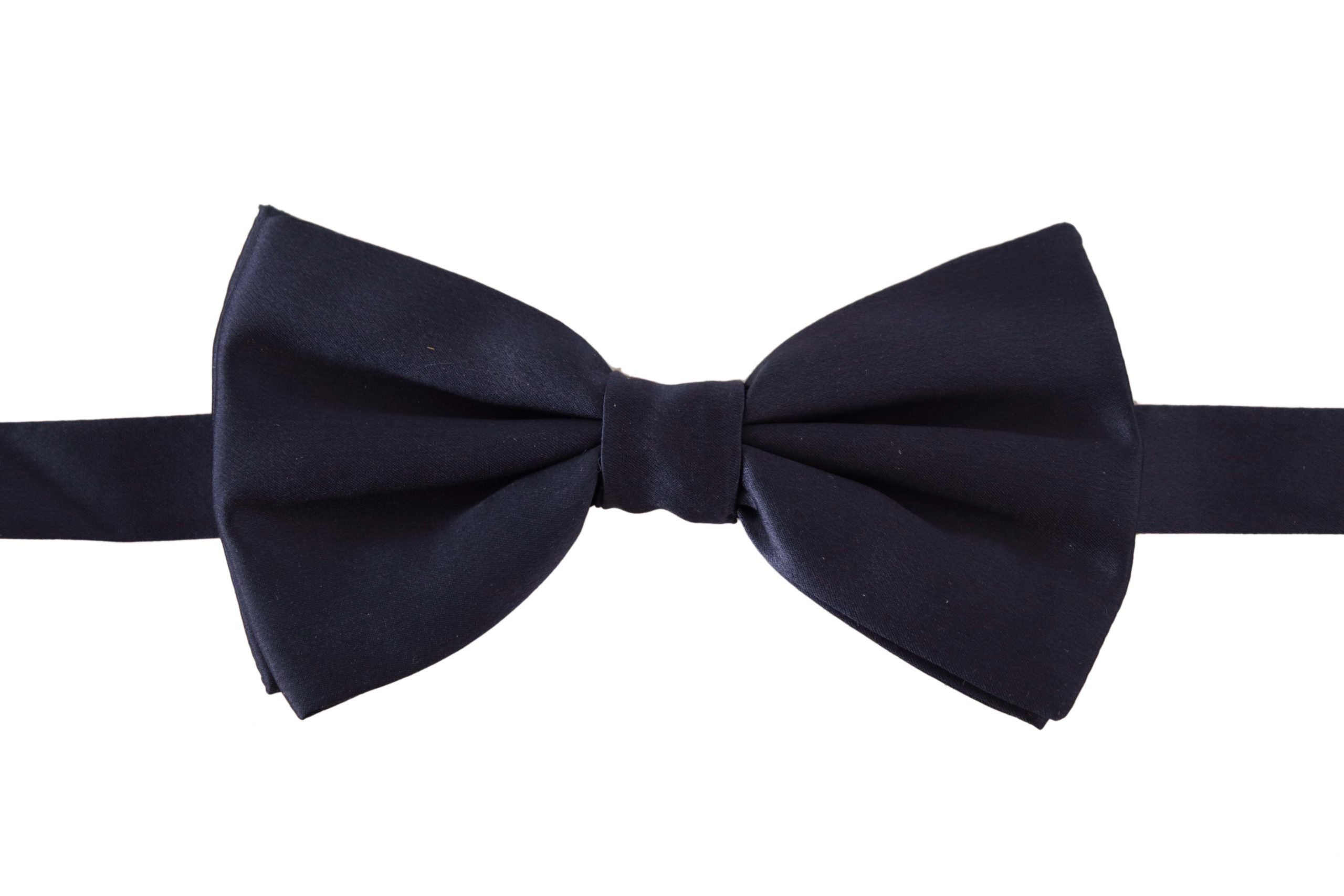 Dolce & Gabbana Elegant Sapphire Silk Bow Tie - Luksusmuotia Dolce & Gabbana - Tutustu YVES JAVANNI® 