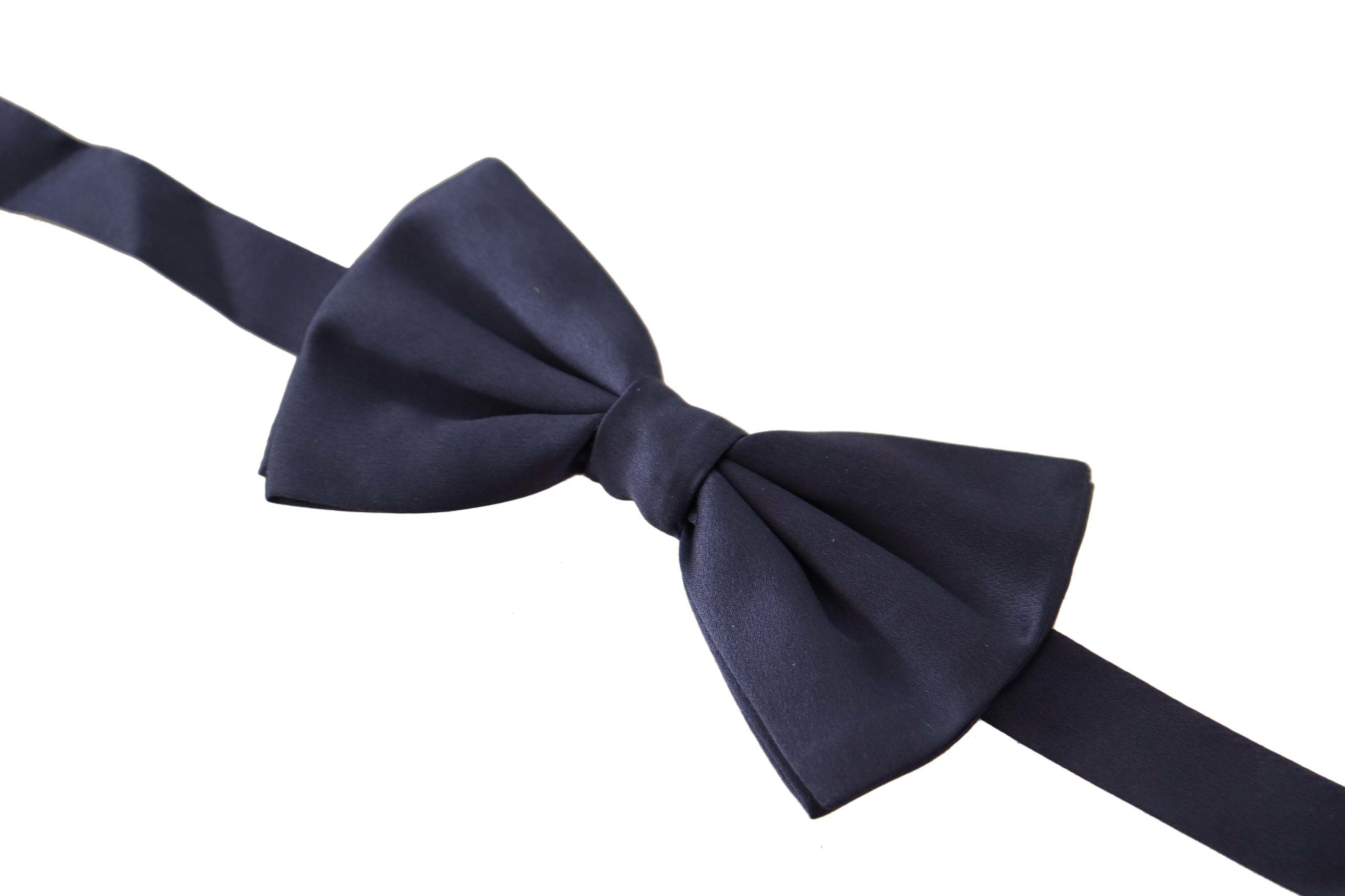 Dolce & Gabbana Elegant Sapphire Silk Bow Tie - Luksusmuotia Dolce & Gabbana - Tutustu YVES JAVANNI® 