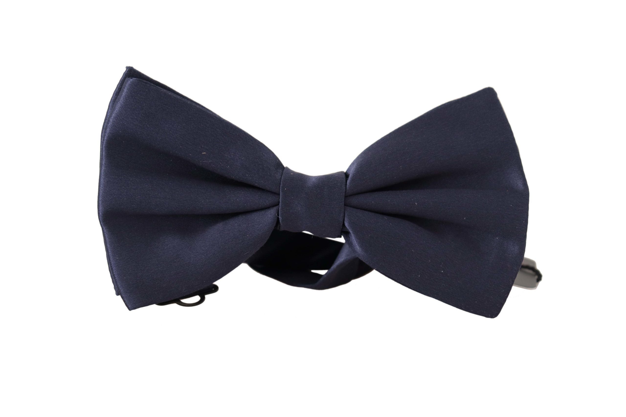 Dolce & Gabbana Elegant Sapphire Silk Bow Tie - Luksusmuotia Dolce & Gabbana - Tutustu YVES JAVANNI® 