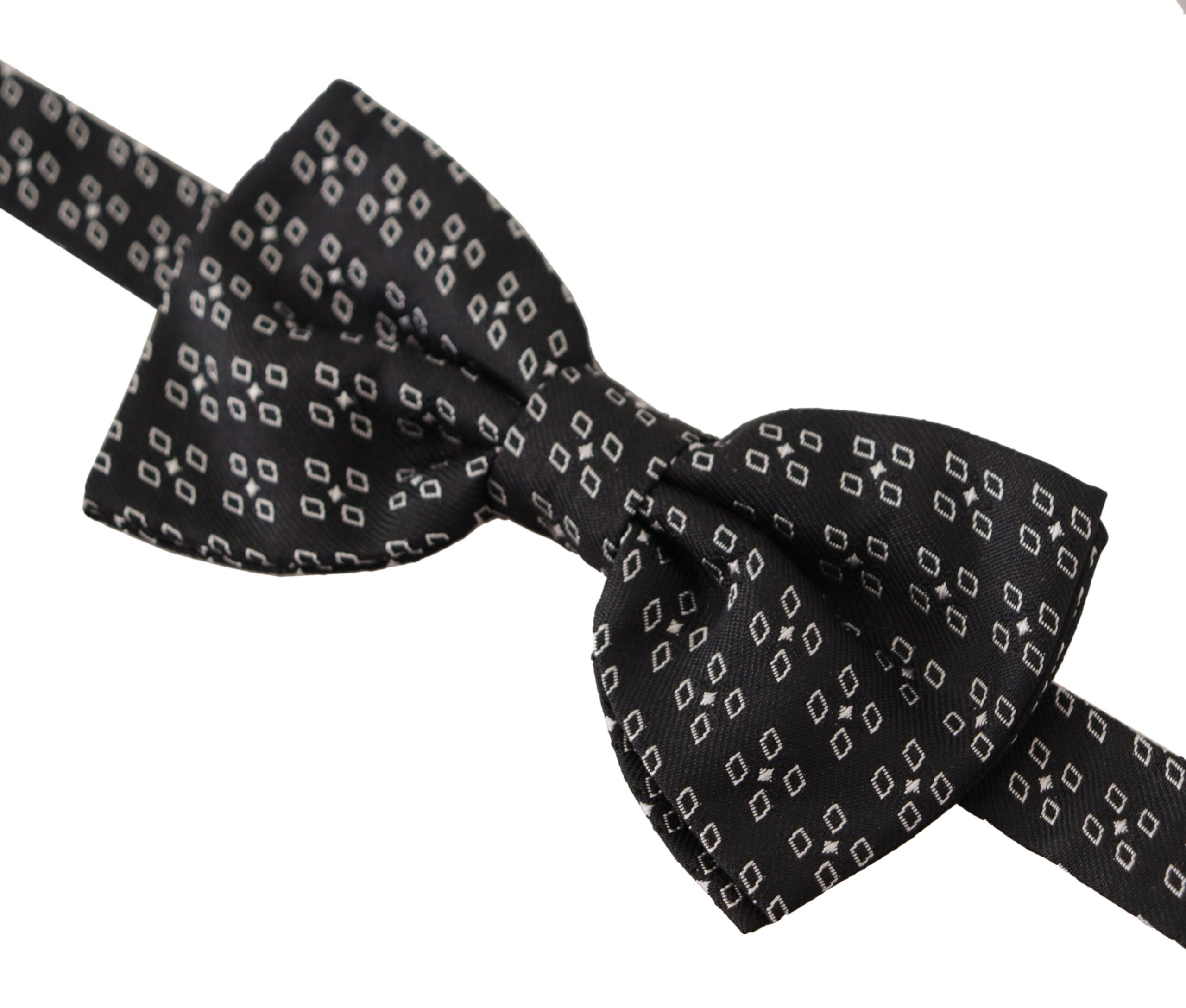 Dolce & Gabbana Elegant Polka Dot Silk Bow Tie - Luksusmuotia Dolce & Gabbana - Tutustu YVES JAVANNI® 