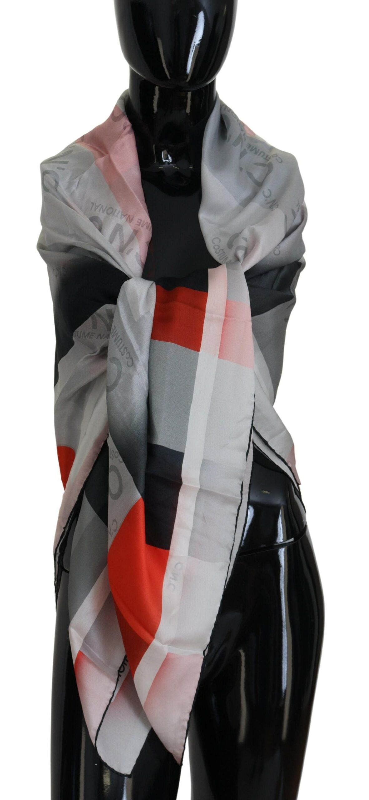 Costume National Elegant Checkered Silk Scarf - Luksuslaukut ja asusteet Costume National - Tutustu YVES JAVANNI® 