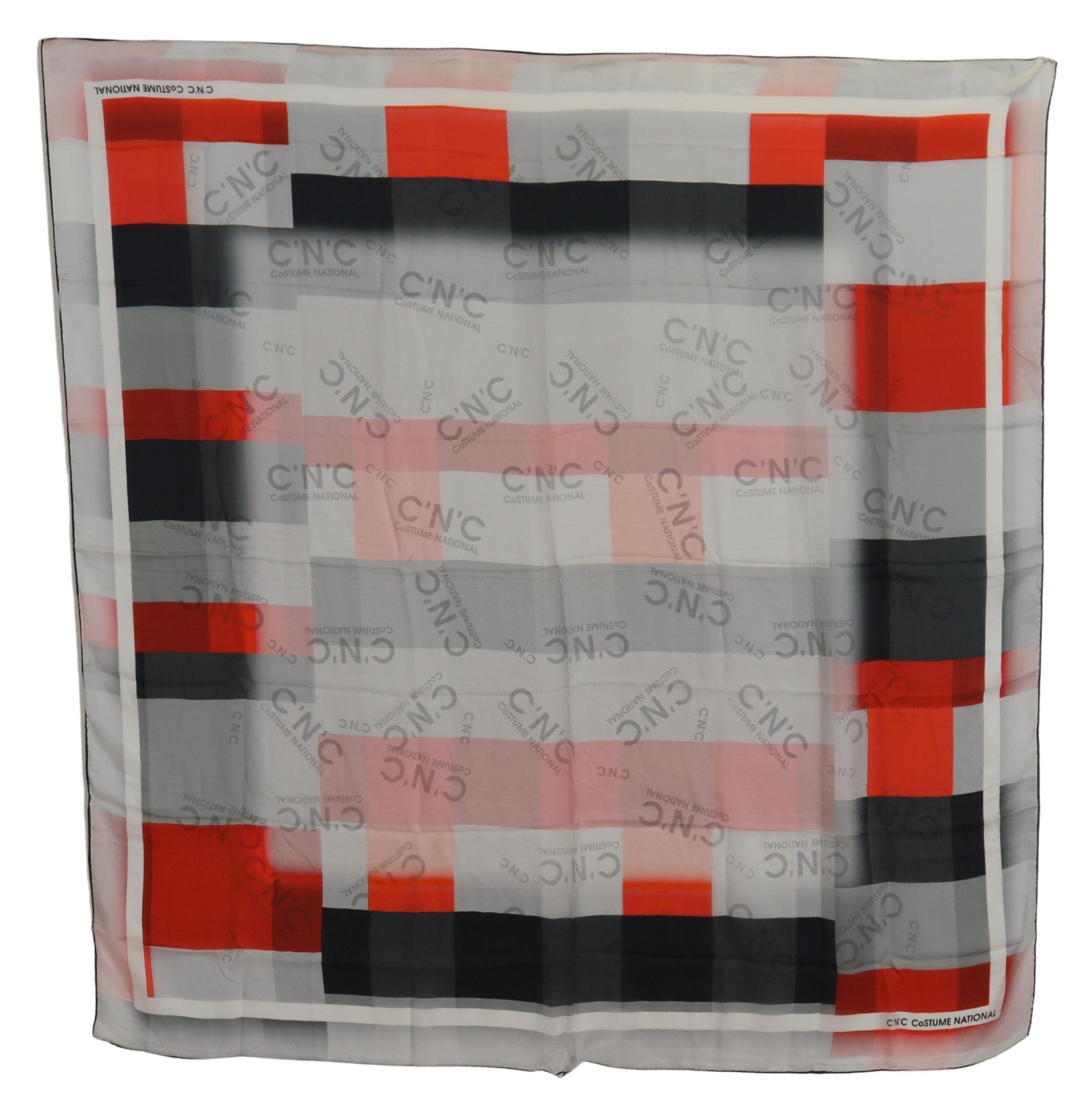 Costume National Elegant Checkered Silk Scarf - Luksusmuotia Costume National - Tutustu YVES JAVANNI® 