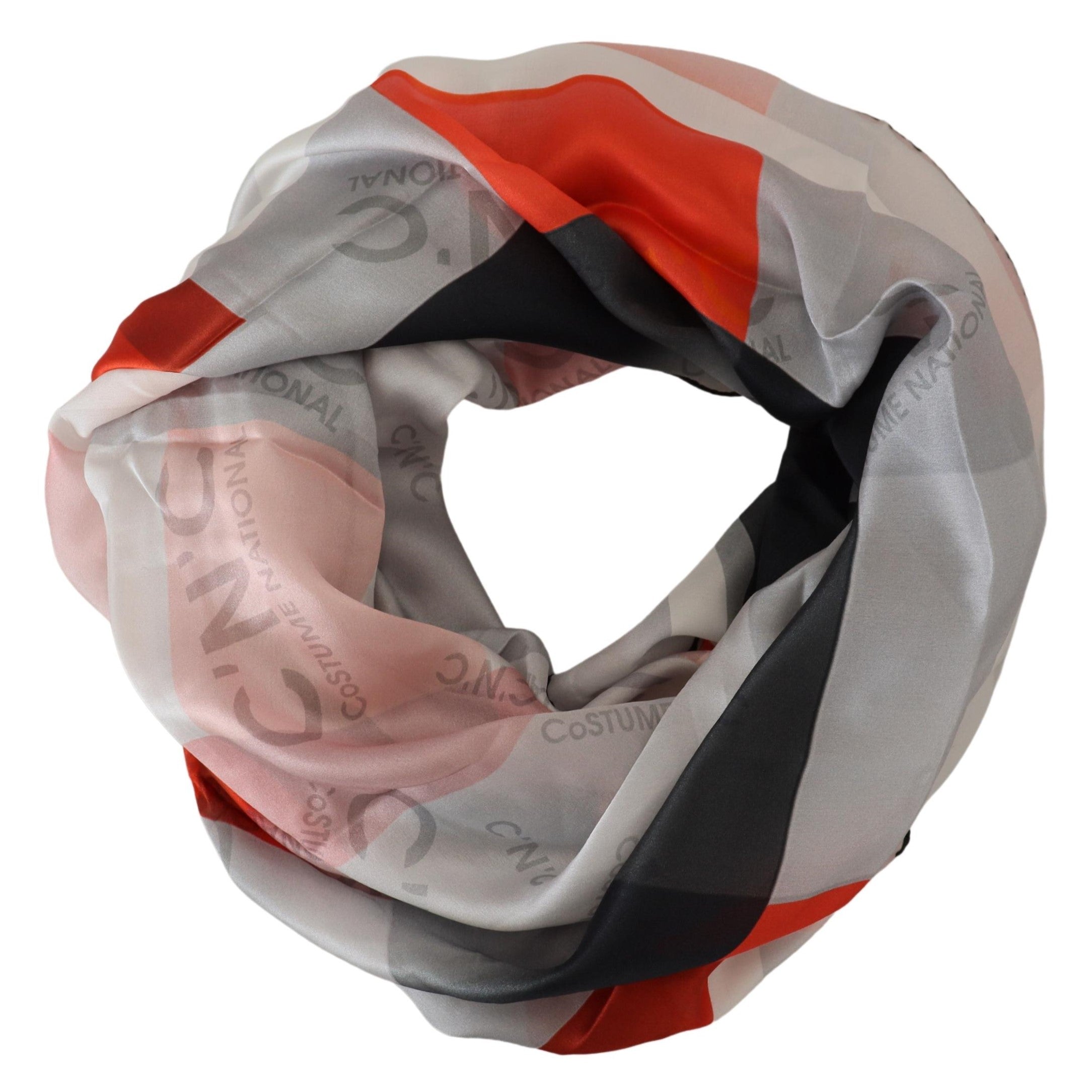 Costume National Elegant Checkered Silk Scarf - Luksusmuotia Costume National - Tutustu YVES JAVANNI® 