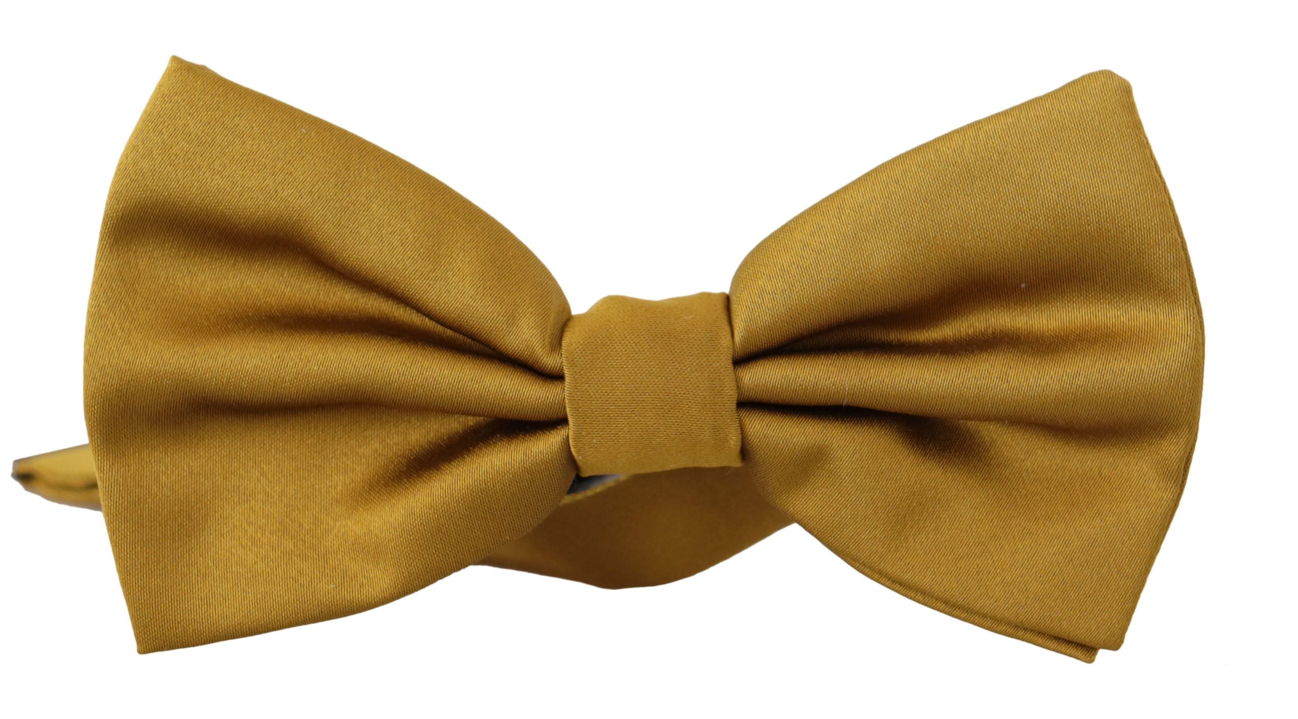 Dolce & Gabbana Elegant Mustard Silk Bow Tie - Luksusmuotia Dolce & Gabbana - Tutustu YVES JAVANNI® 