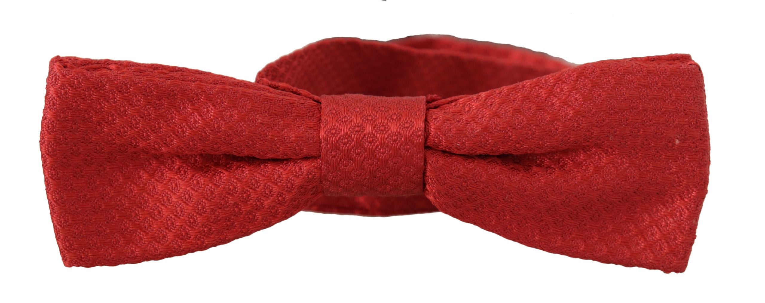 Dolce & Gabbana Elegant Red Silk Bow Tie - Luksusmuotia Dolce & Gabbana - Tutustu YVES JAVANNI® 