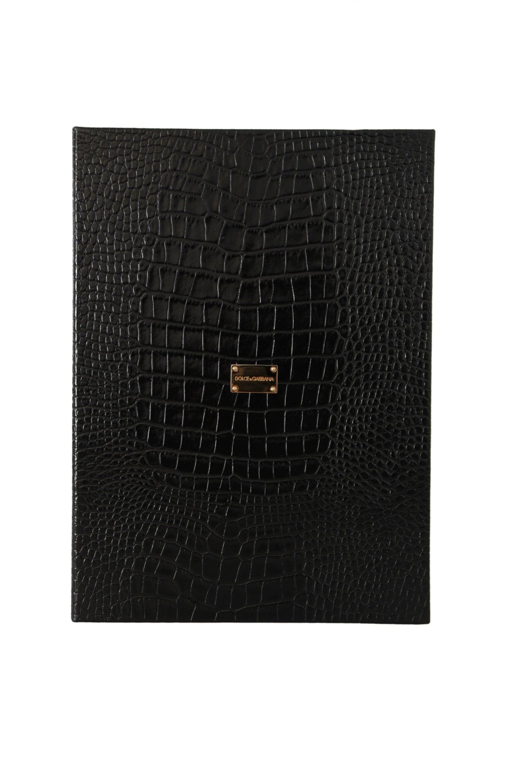 Dolce & Gabbana Elegant Black Leather Catalogue Case - Luksusmuotia Dolce & Gabbana - Tutustu YVES JAVANNI® 