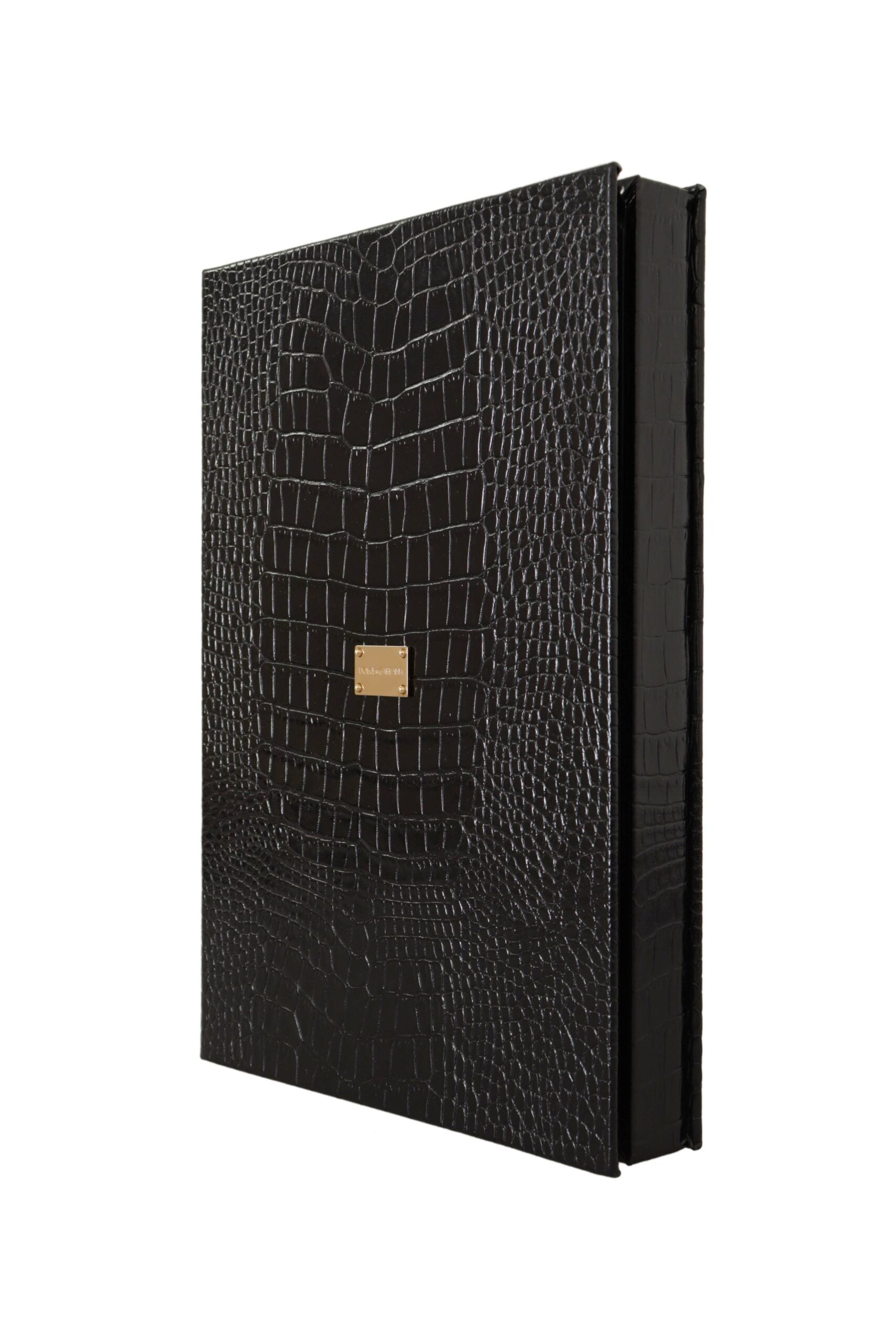 Dolce & Gabbana Elegant Black Leather Catalogue Case - Luksusmuotia Dolce & Gabbana - Tutustu YVES JAVANNI® 