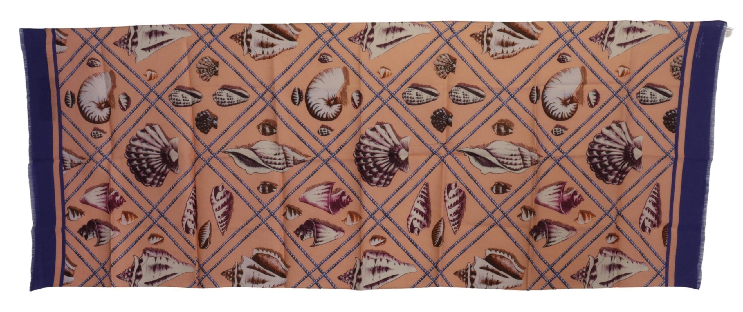 Dolce & Gabbana Multicolor Seashell Linen Scarf for Men - Luksusmuotia Dolce & Gabbana - Tutustu YVES JAVANNI® 