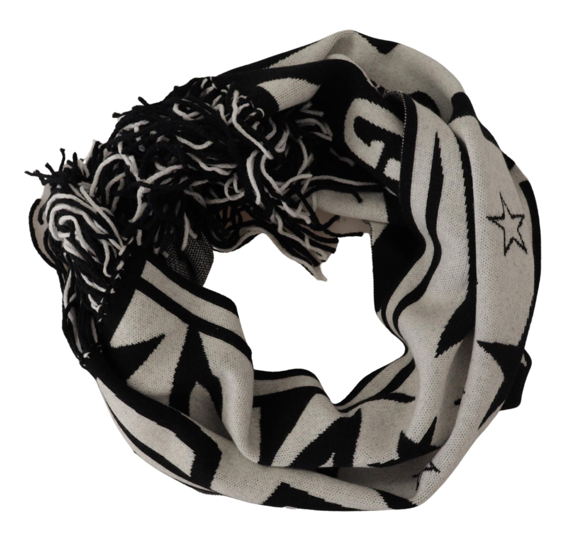 Dolce & Gabbana Elegant Monochrome Wool-Cashmere Men's Scarf - Luksusmuotia Dolce & Gabbana - Tutustu YVES JAVANNI® 