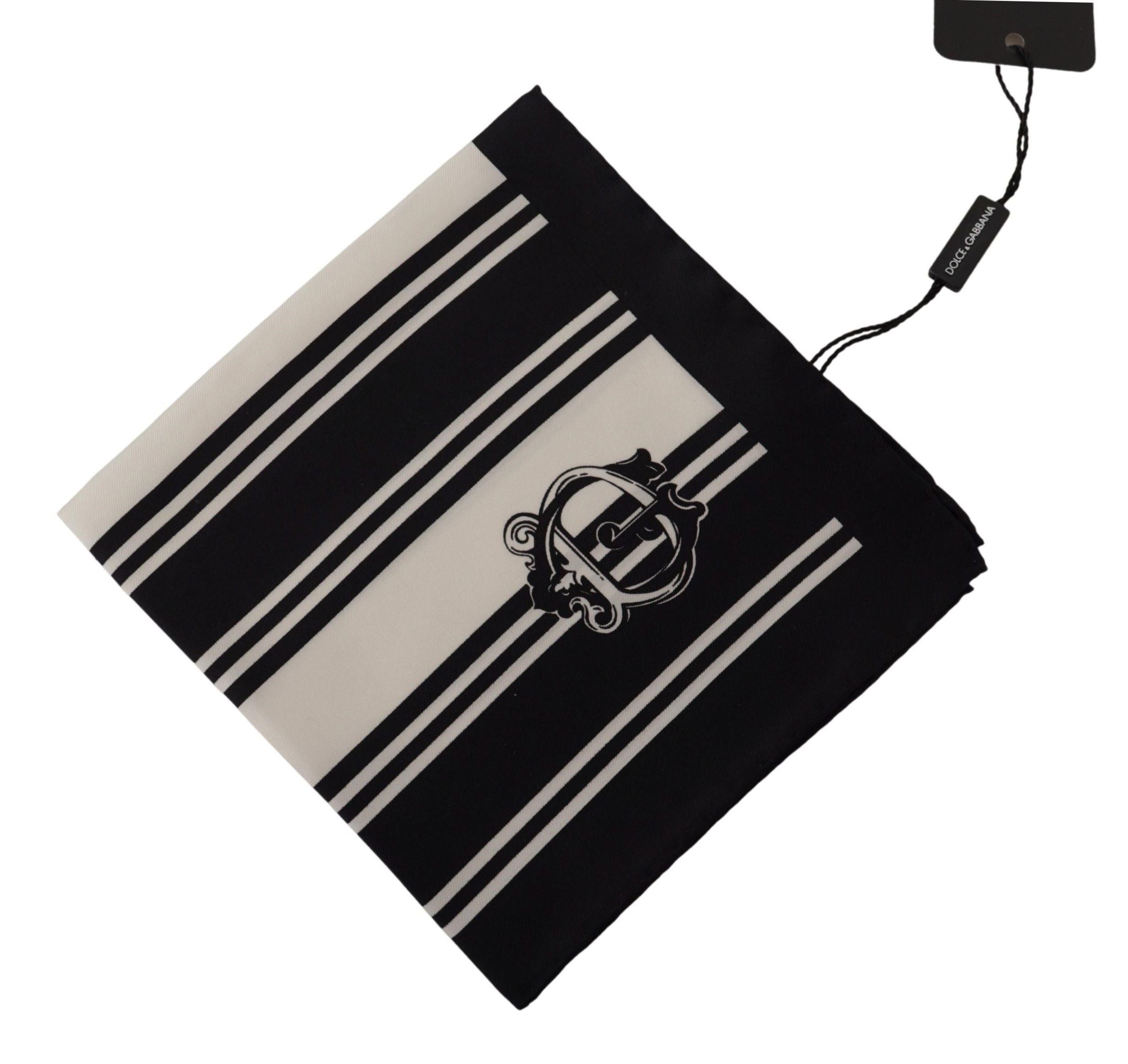 Dolce & Gabbana Elegant Silk Men's Square Scarf - Luksusmuotia Dolce & Gabbana - Tutustu YVES JAVANNI® 