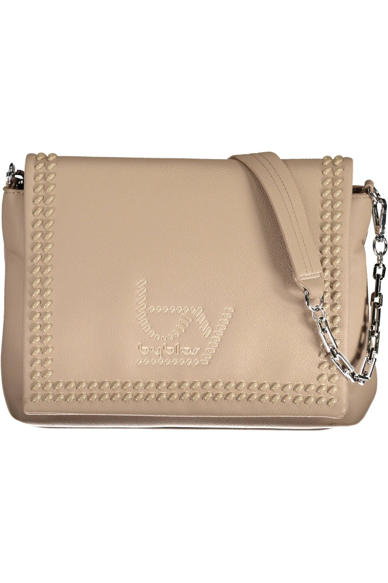 BYBLOS Beige Chain-Handle Shoulder Bag with Contrasting Details - Luxury from BYBLOS - Shop at YVES JAVANNI