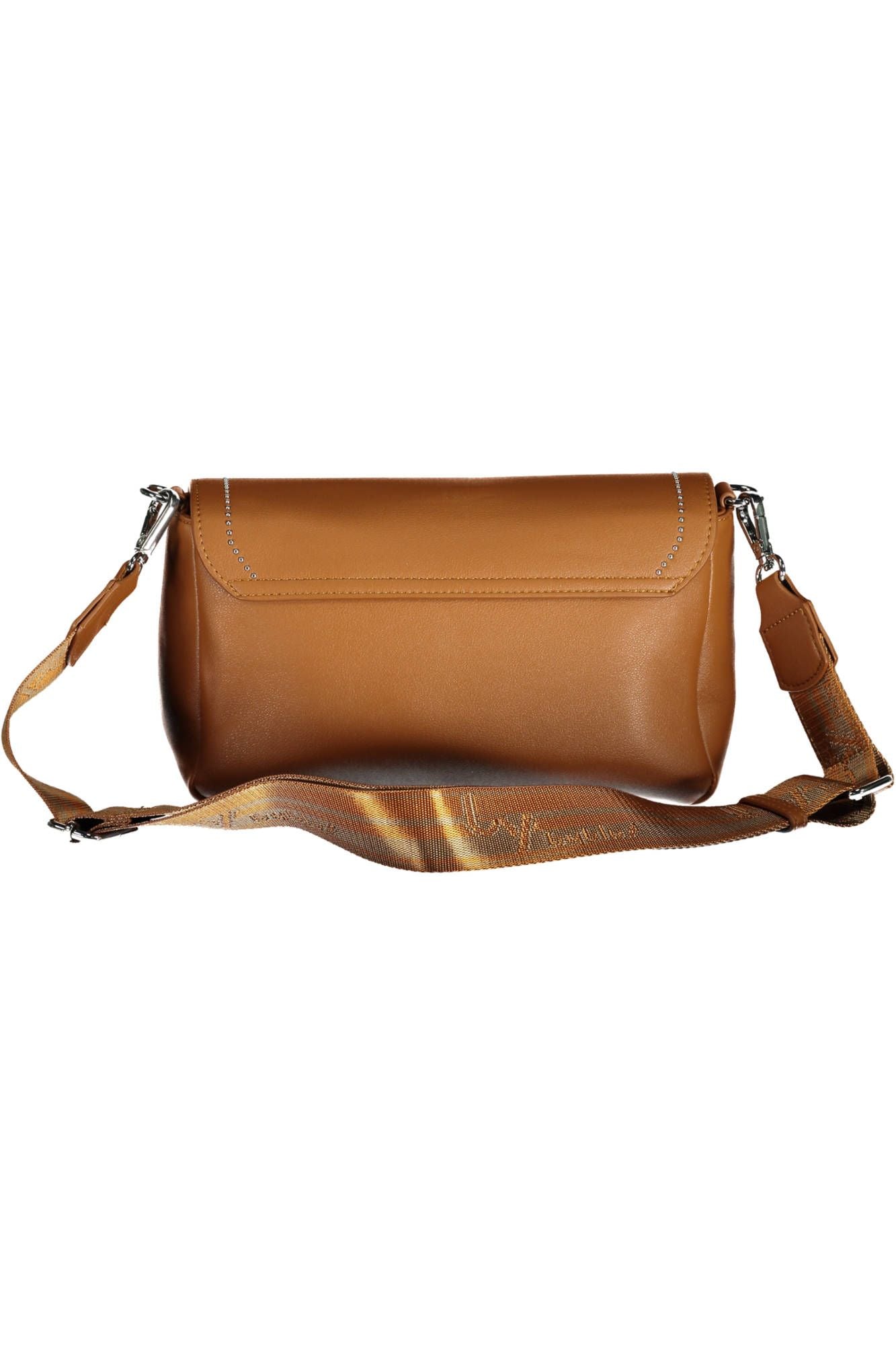 BYBLOS Elegant Brown Polyurethane Handbag with Logo - Luksusmuotia BYBLOS - Tutustu YVES JAVANNI® 