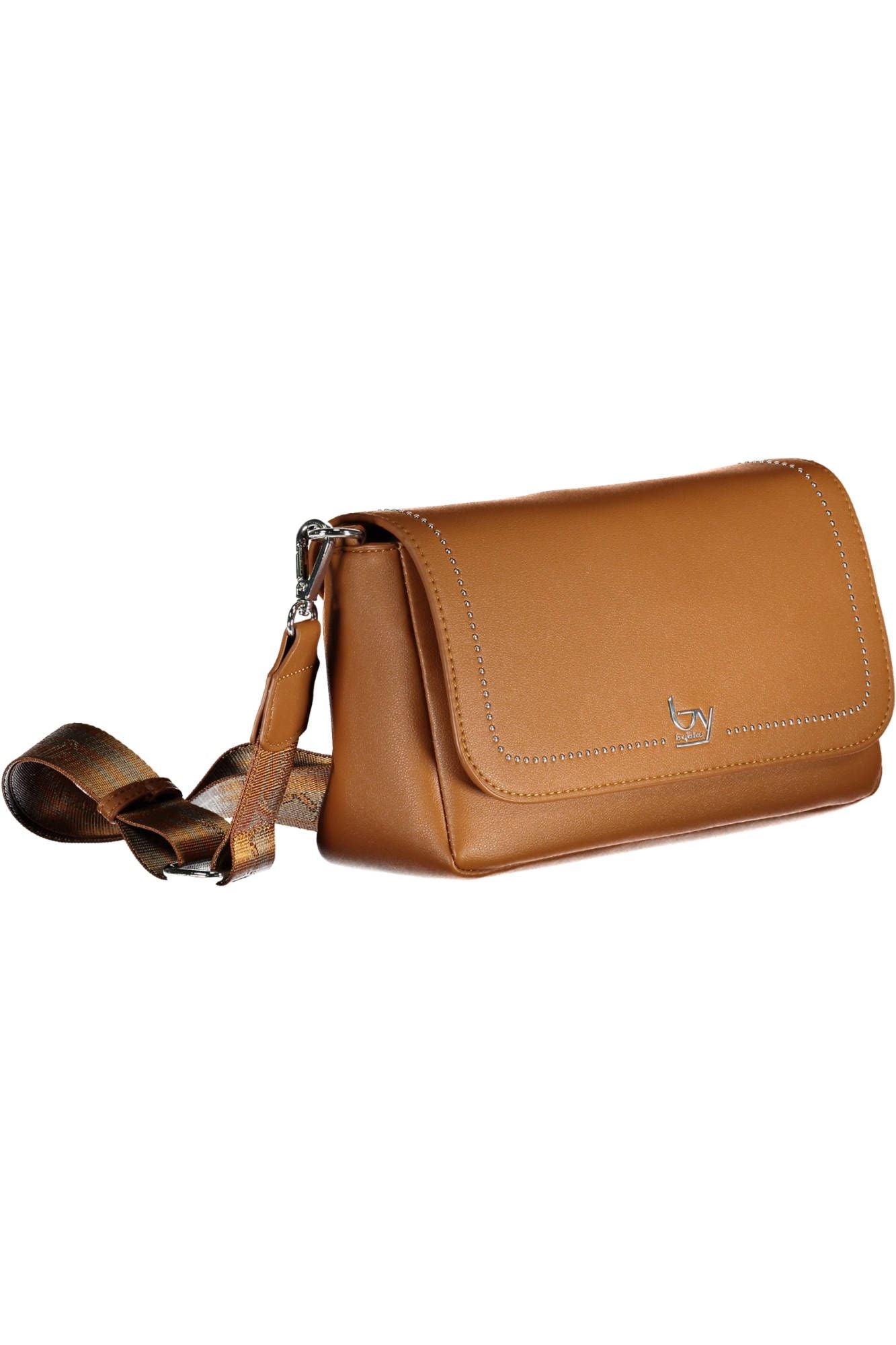 BYBLOS Elegant Brown Polyurethane Handbag with Logo - Luksusmuotia BYBLOS - Tutustu YVES JAVANNI® 