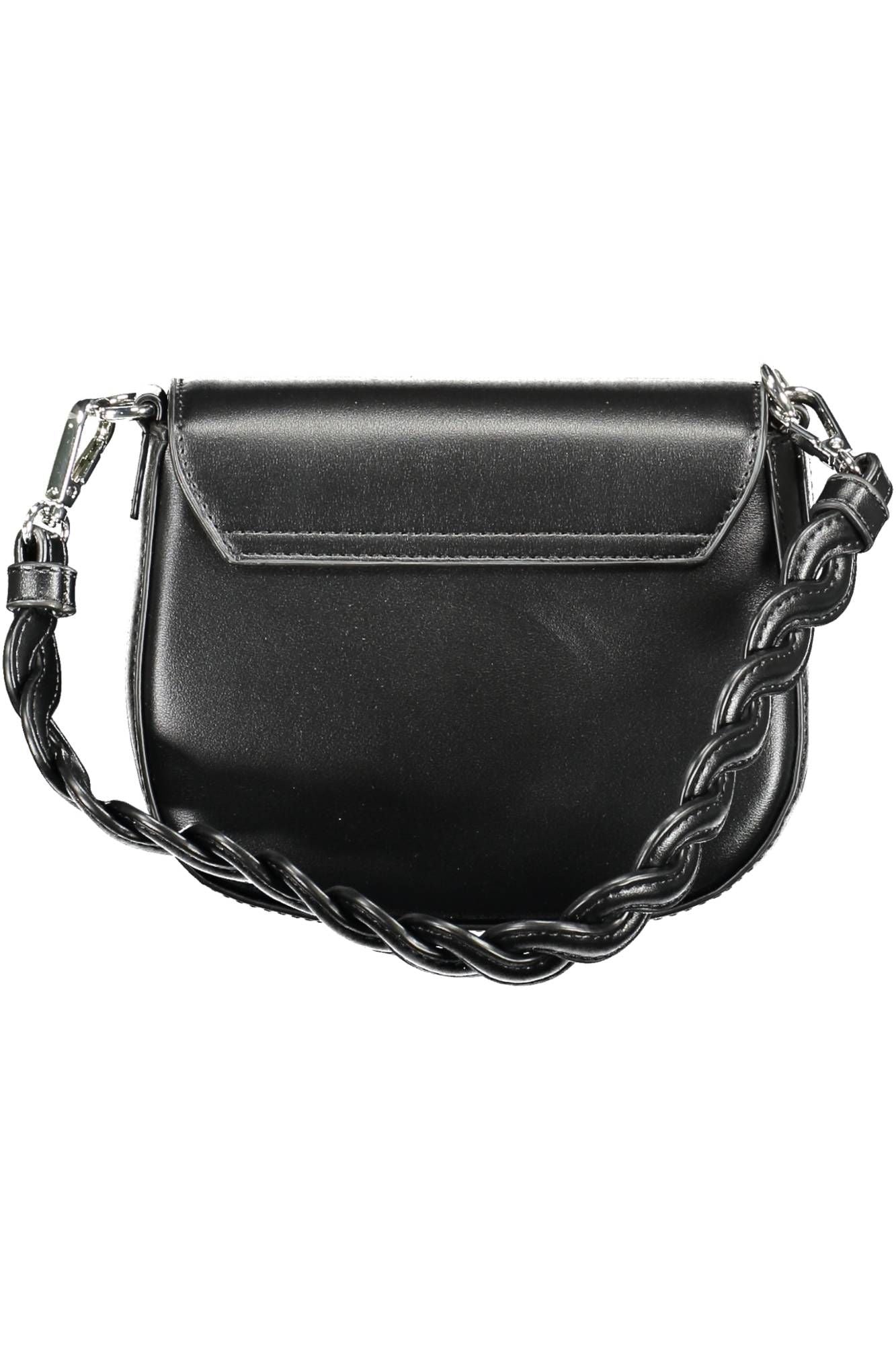 BYBLOS Elegant Contrasting Detail Black Handbag - Luksusmuotia BYBLOS - Tutustu YVES JAVANNI® 