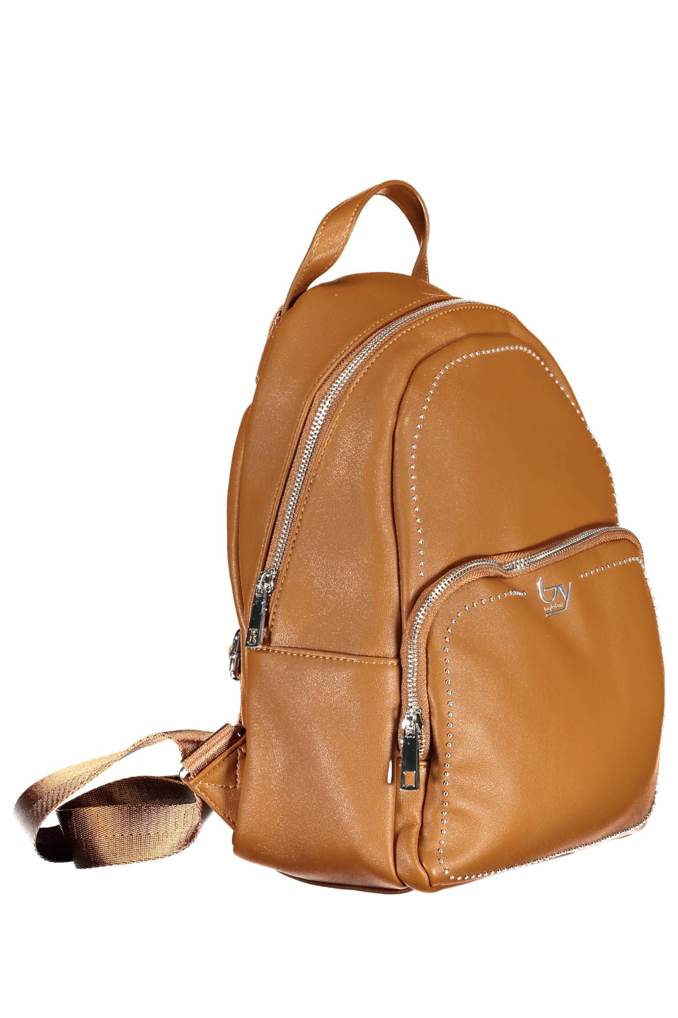 BYBLOS Elegant Brown Backpack with Contrasting Details - Luksusmuotia BYBLOS - Tutustu YVES JAVANNI® 