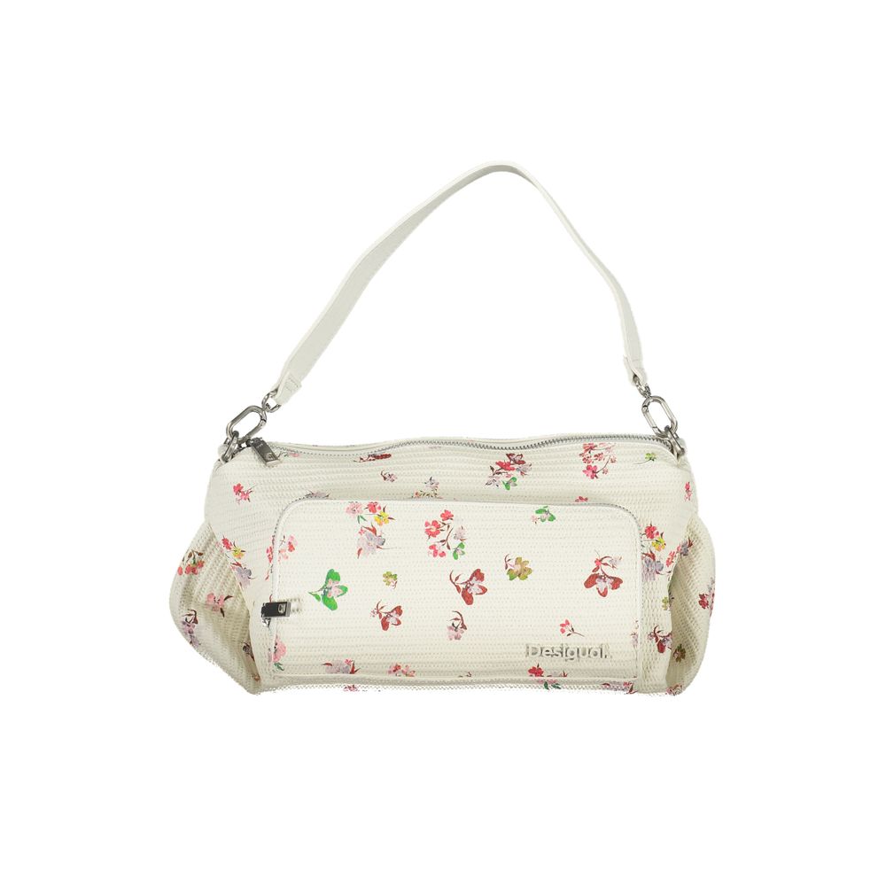 Desigual White Polyethylene Handbag - Luksusmuotia Desigual - Tutustu YVES JAVANNI® 