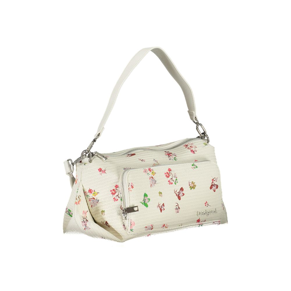 Desigual White Polyethylene Handbag - Luksusmuotia Desigual - Tutustu YVES JAVANNI® 