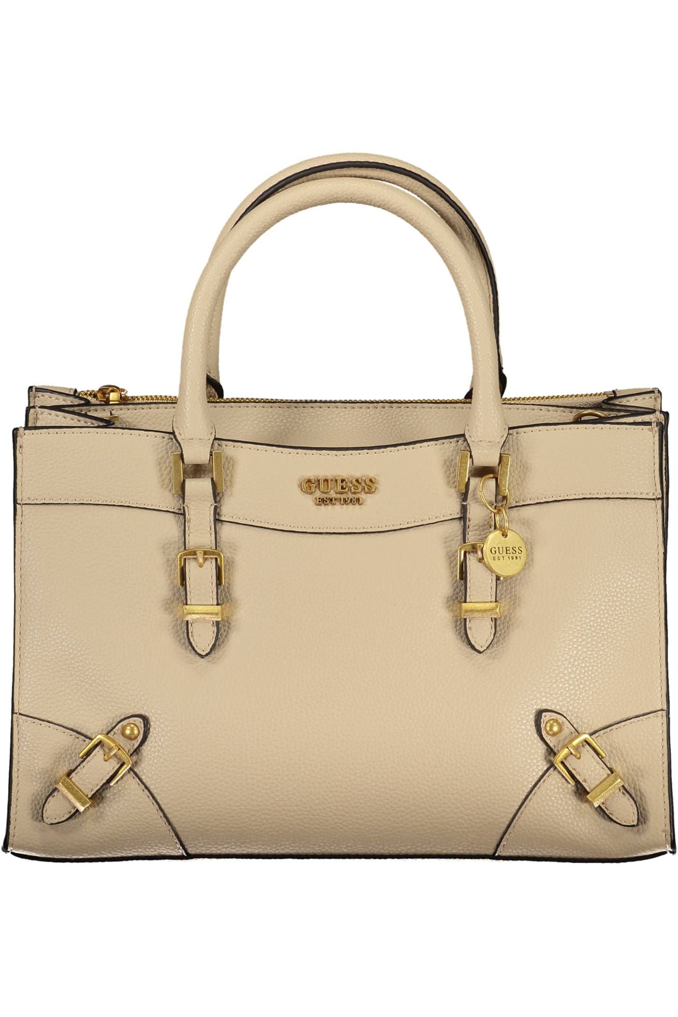 Guess Chic Beige Dual Compartment Handbag - Luksusmuotia Guess Jeans - Tutustu YVES JAVANNI® 