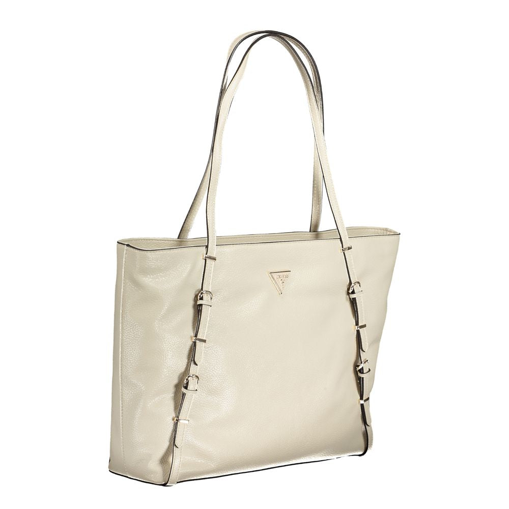 Guess Beige Polyethylene Handbag - Luksusmuotia Guess Jeans - Tutustu YVES JAVANNI® 