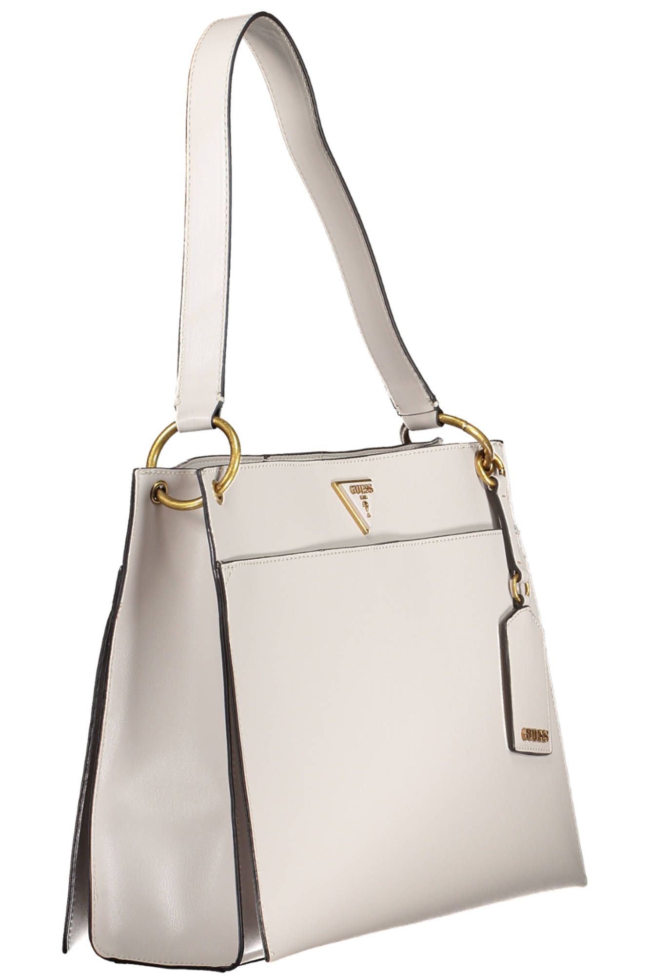 Guess Chic Gray Shoulder Bag with Contrasting Details - Luksusmuotia Guess Jeans - Tutustu YVES JAVANNI® 