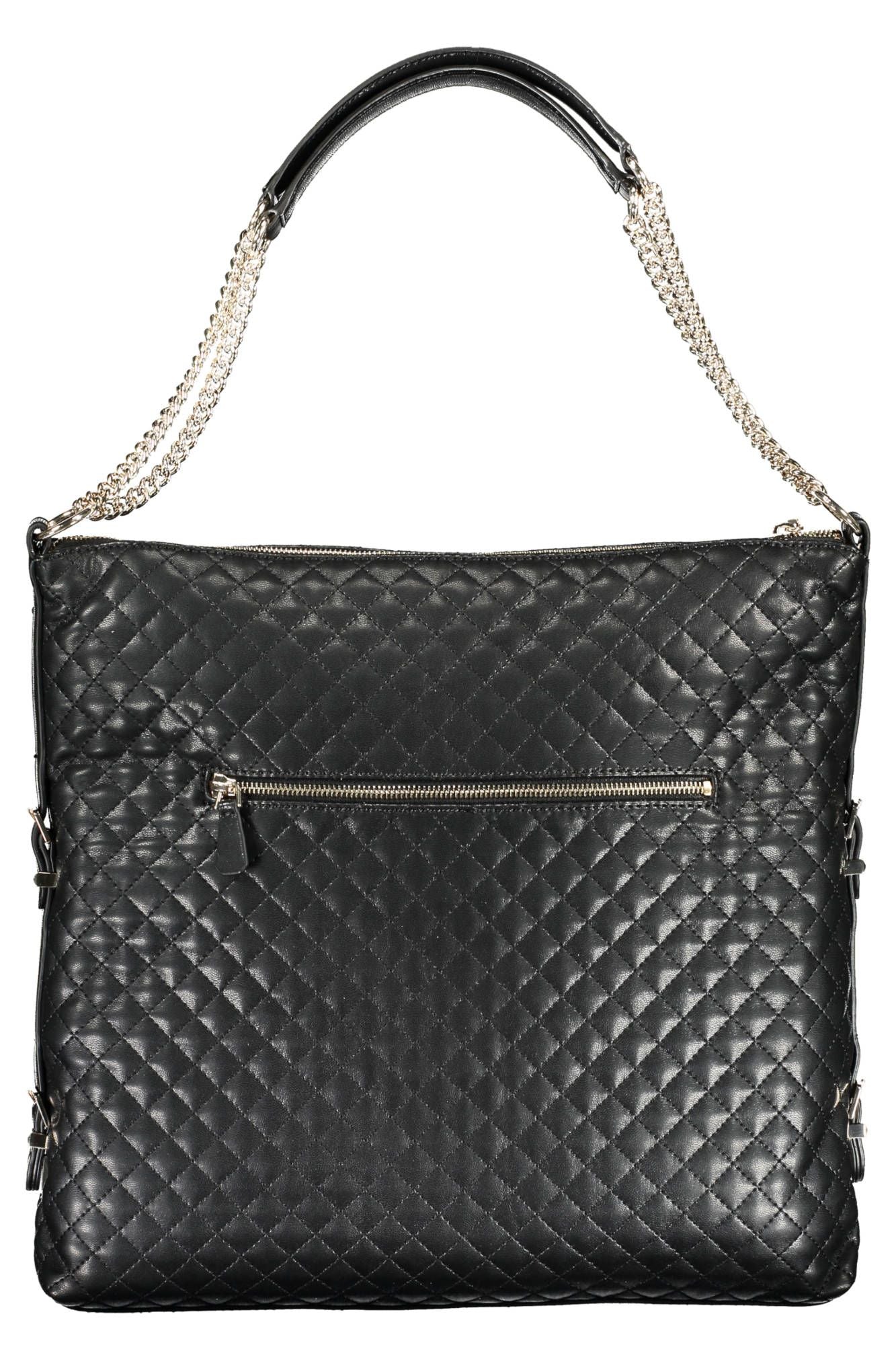 Guess Chic Two-Chain Black Shoulder Bag - Luksusmuotia Guess Jeans - Tutustu YVES JAVANNI® 