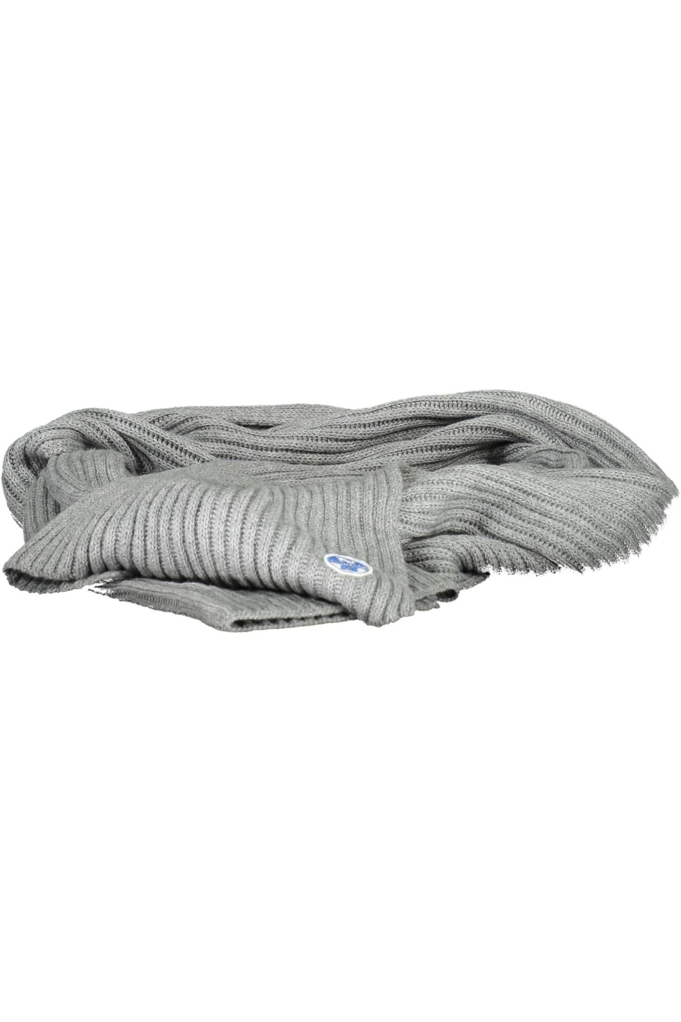 North Sails Elegant Gray Textured Scarf - Luxurious Blend - Luksusmuotia North Sails - Tutustu YVES JAVANNI® 