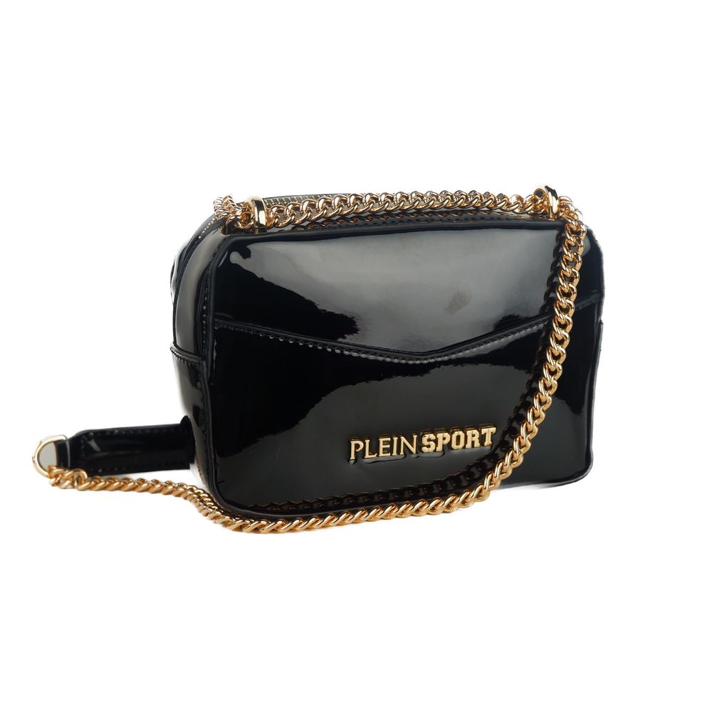 Plein Sport Elegant Black Chain Strap Shoulder Bag - Luksusmuotia Plein Sport - Tutustu YVES JAVANNI® 