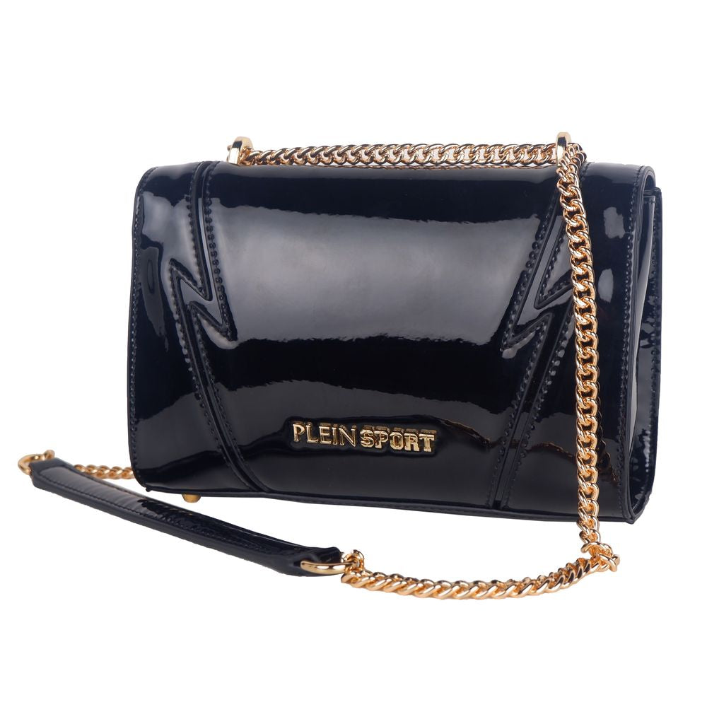 Plein Sport Chic Patent Effect Chain Shoulder Bag - Luksusmuotia Plein Sport - Tutustu YVES JAVANNI® 