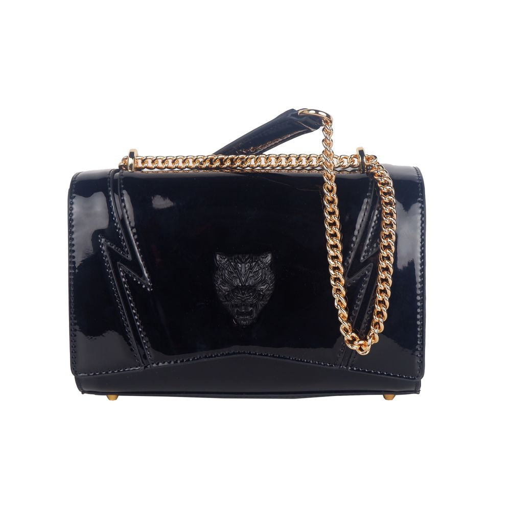 Plein Sport Chic Patent Effect Chain Shoulder Bag - Luksusmuotia Plein Sport - Tutustu YVES JAVANNI® 