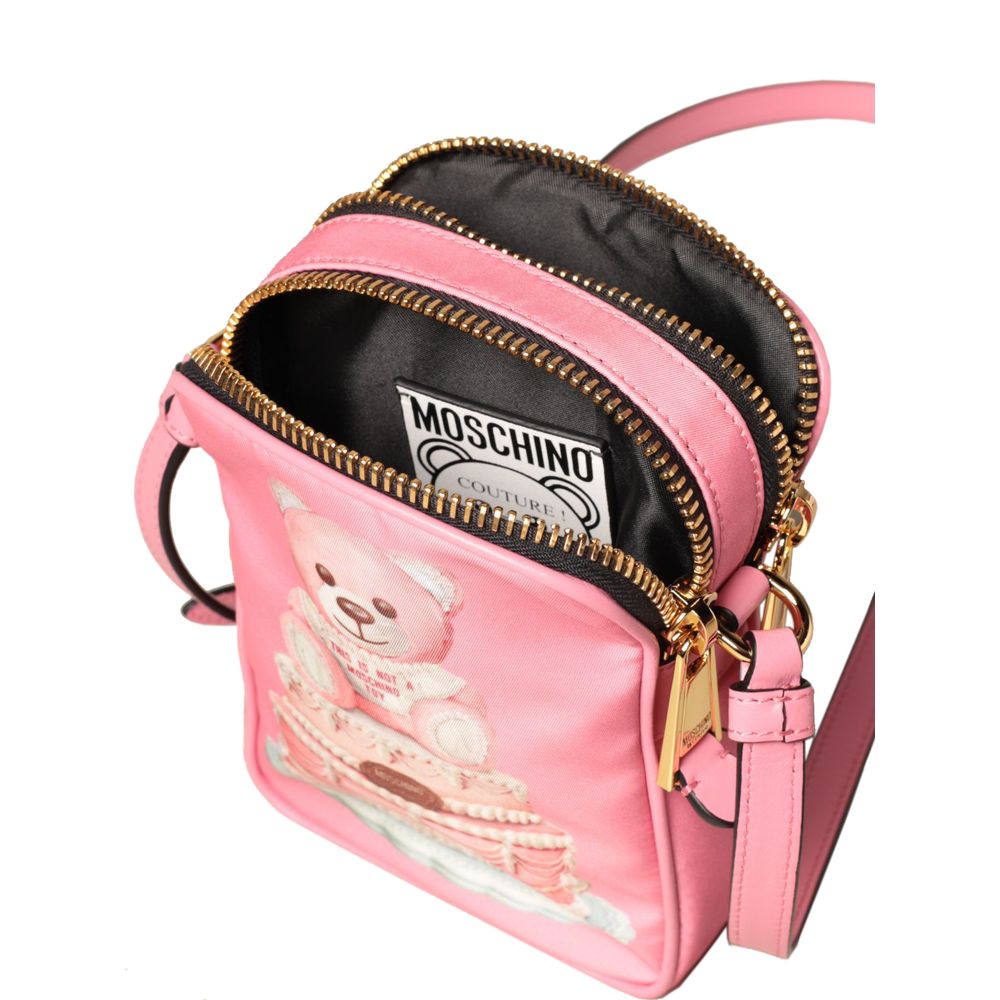 Moschino Couture Pink Nylon Crossbody Bag - Luksusmuotia Moschino Couture - Tutustu YVES JAVANNI® 