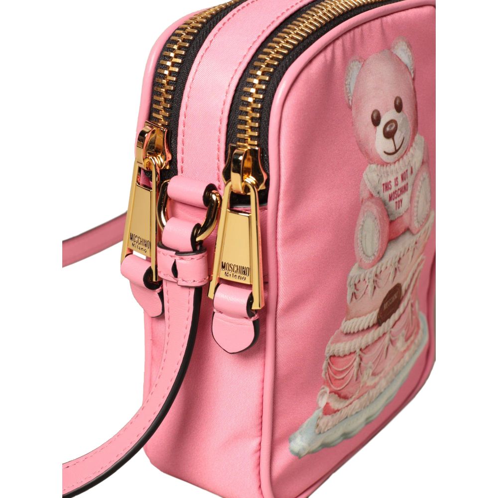 Moschino Couture Pink Nylon Crossbody Bag - Luksusmuotia Moschino Couture - Tutustu YVES JAVANNI® 