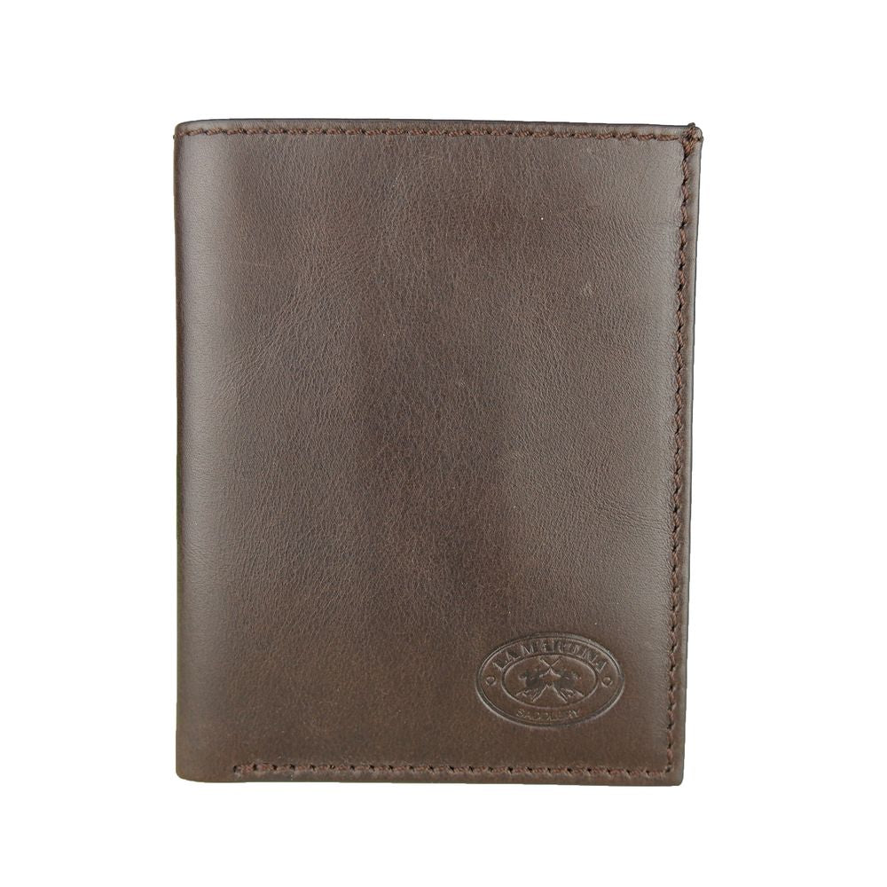 La Martina Elegant Dark Brown Leather Passport Holder - Luksusmuotia La Martina - Tutustu YVES JAVANNI® 