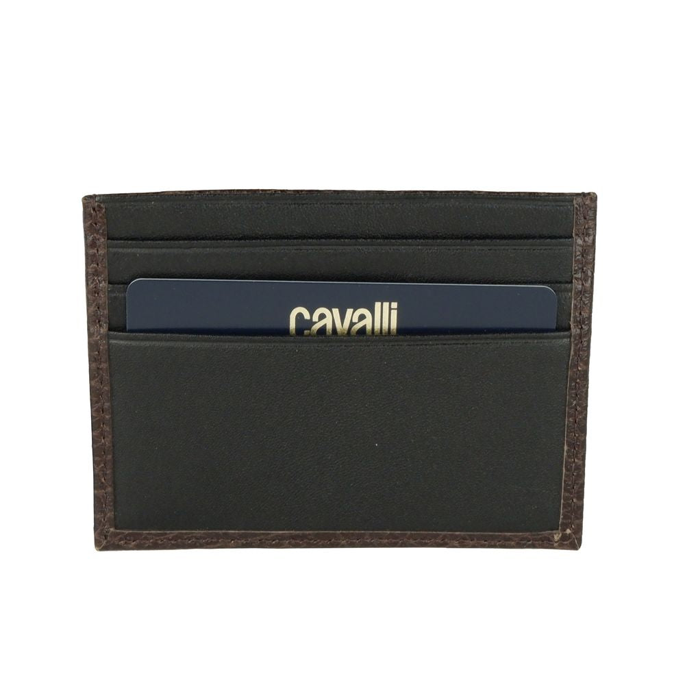 Cavalli Class Chic Calfskin Leather Card Holder - Luksuslaukut ja asusteet Cavalli Class - Tutustu YVES JAVANNI® 