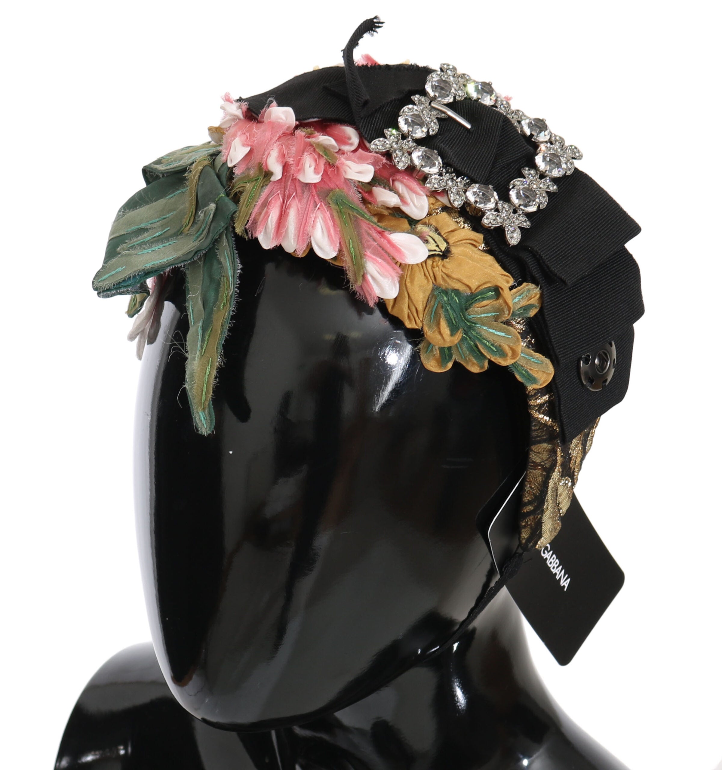 Dolce & Gabbana Elegant Crystal-Embellished Floral Headband - Luksuslaukut ja asusteet Dolce & Gabbana - Tutustu YVES JAVANNI® 