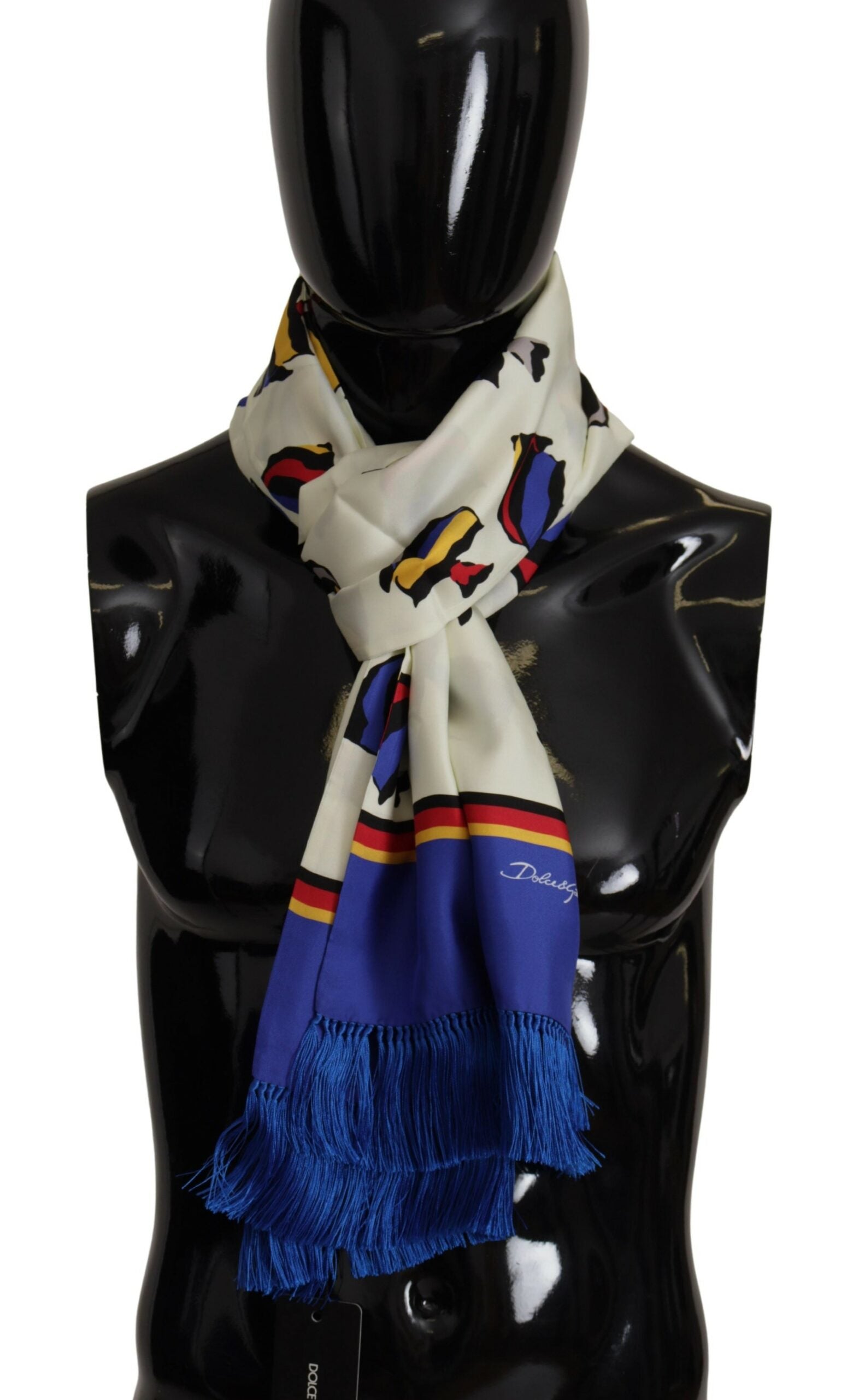 Dolce & Gabbana Multicolor Silk Men's Scarf Wrap - Luksuslaukut ja asusteet Dolce & Gabbana - Tutustu YVES JAVANNI® 