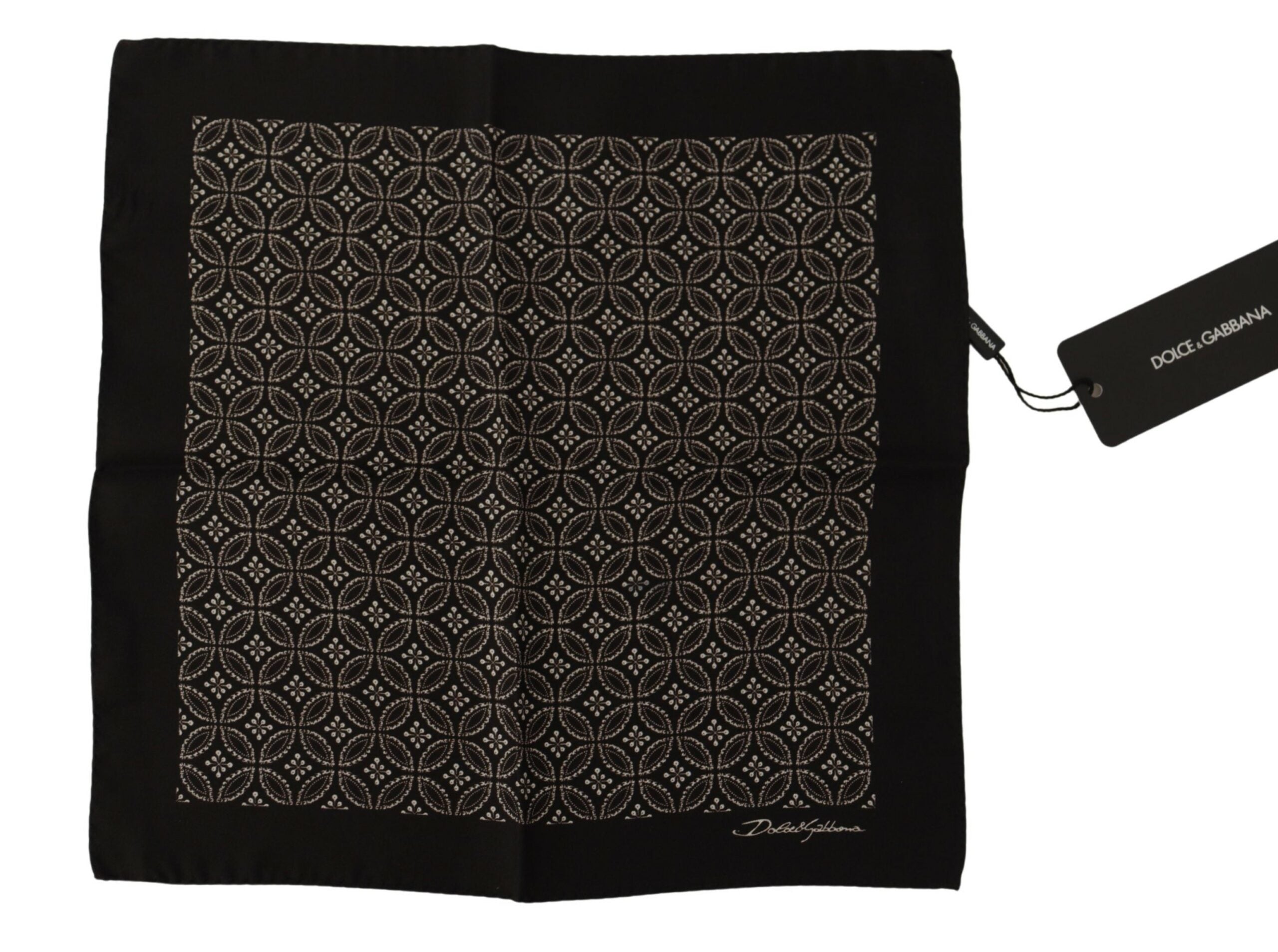 Dolce & Gabbana Elegant Square Silk Men's Scarf - Luksuslaukut ja asusteet Dolce & Gabbana - Tutustu YVES JAVANNI® 