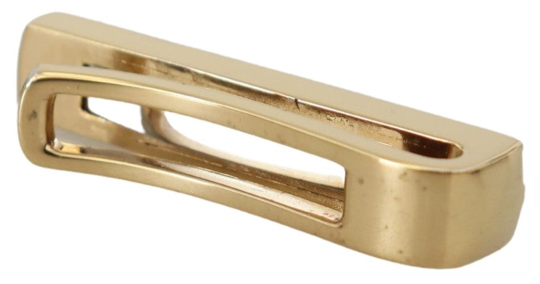 Dolce & Gabbana Elegant Gold Brass Tie Clip for Men - Luksuslaukut ja asusteet Dolce & Gabbana - Tutustu YVES JAVANNI® 