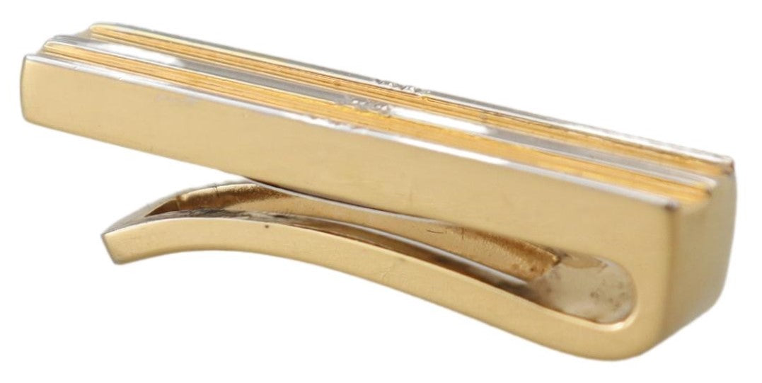 Dolce & Gabbana Elegant Gold Brass Tie Clip for Men - Luksuslaukut ja asusteet Dolce & Gabbana - Tutustu YVES JAVANNI® 