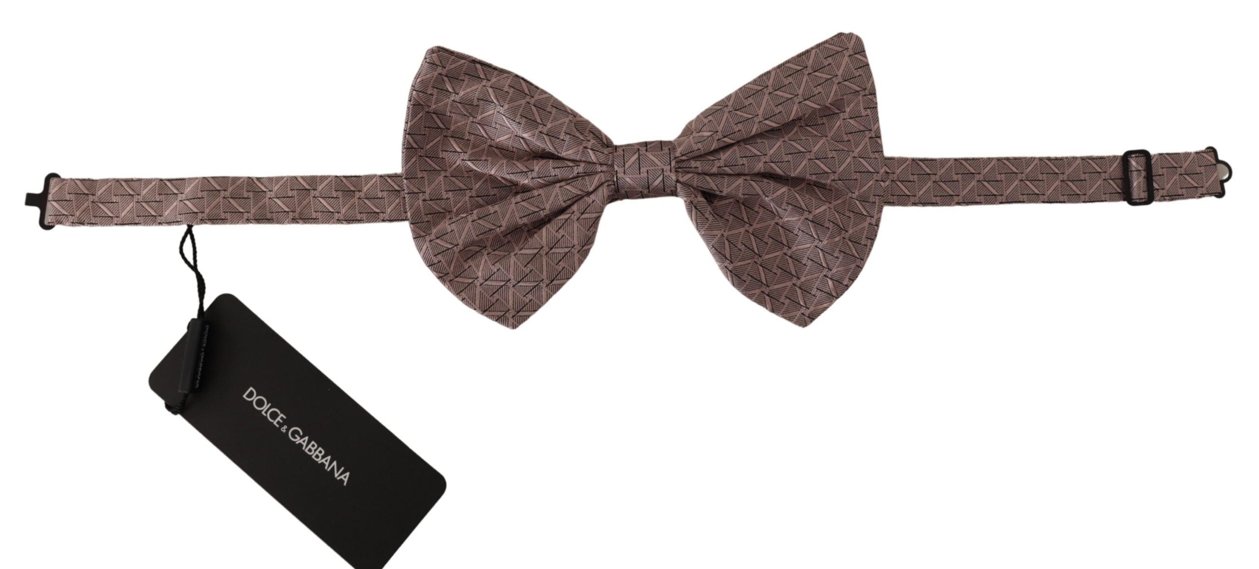 Dolce & Gabbana Elegant Silk Gray Bow Tie - Men's Formalwear - Luksuslaukut ja asusteet Dolce & Gabbana - Tutustu YVES JAVANNI® 