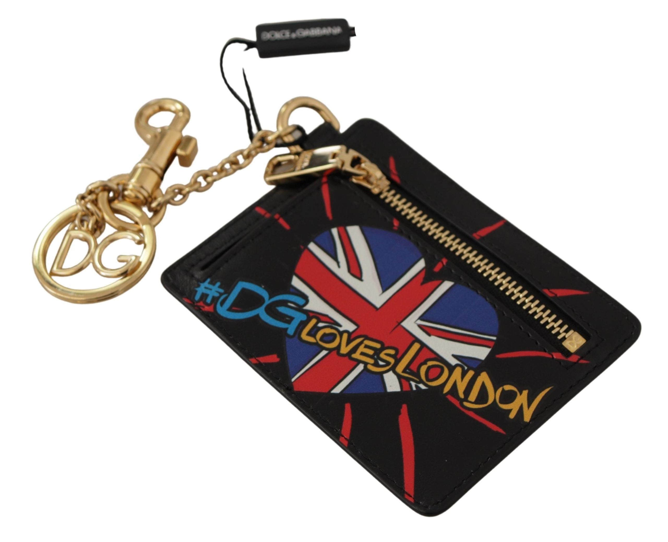 Dolce & Gabbana Elegant Leather Coin Wallet With Keyring - Luksuslaukut ja asusteet Dolce & Gabbana - Tutustu YVES JAVANNI® 