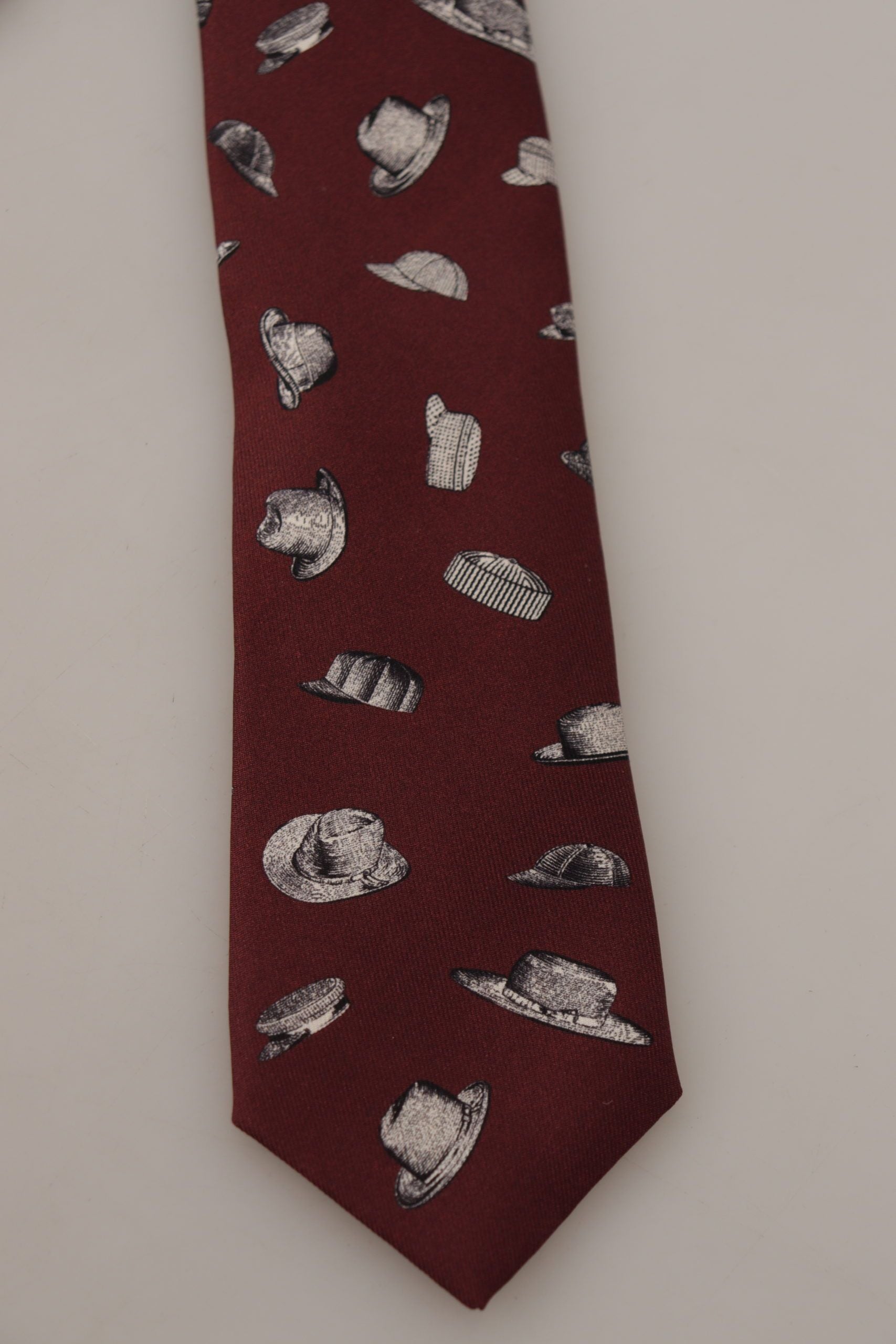 Dolce & Gabbana Maroon Elegance Silk Tie - Luksuslaukut ja asusteet Dolce & Gabbana - Tutustu YVES JAVANNI® 