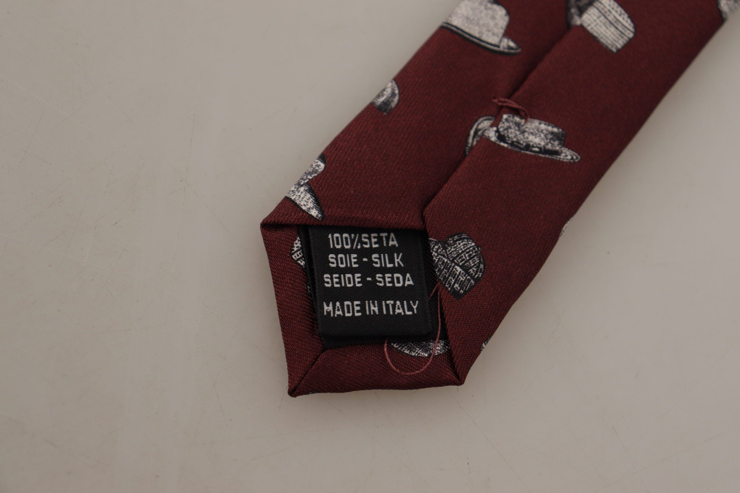 Dolce & Gabbana Maroon Elegance Silk Tie - Luksuslaukut ja asusteet Dolce & Gabbana - Tutustu YVES JAVANNI® 