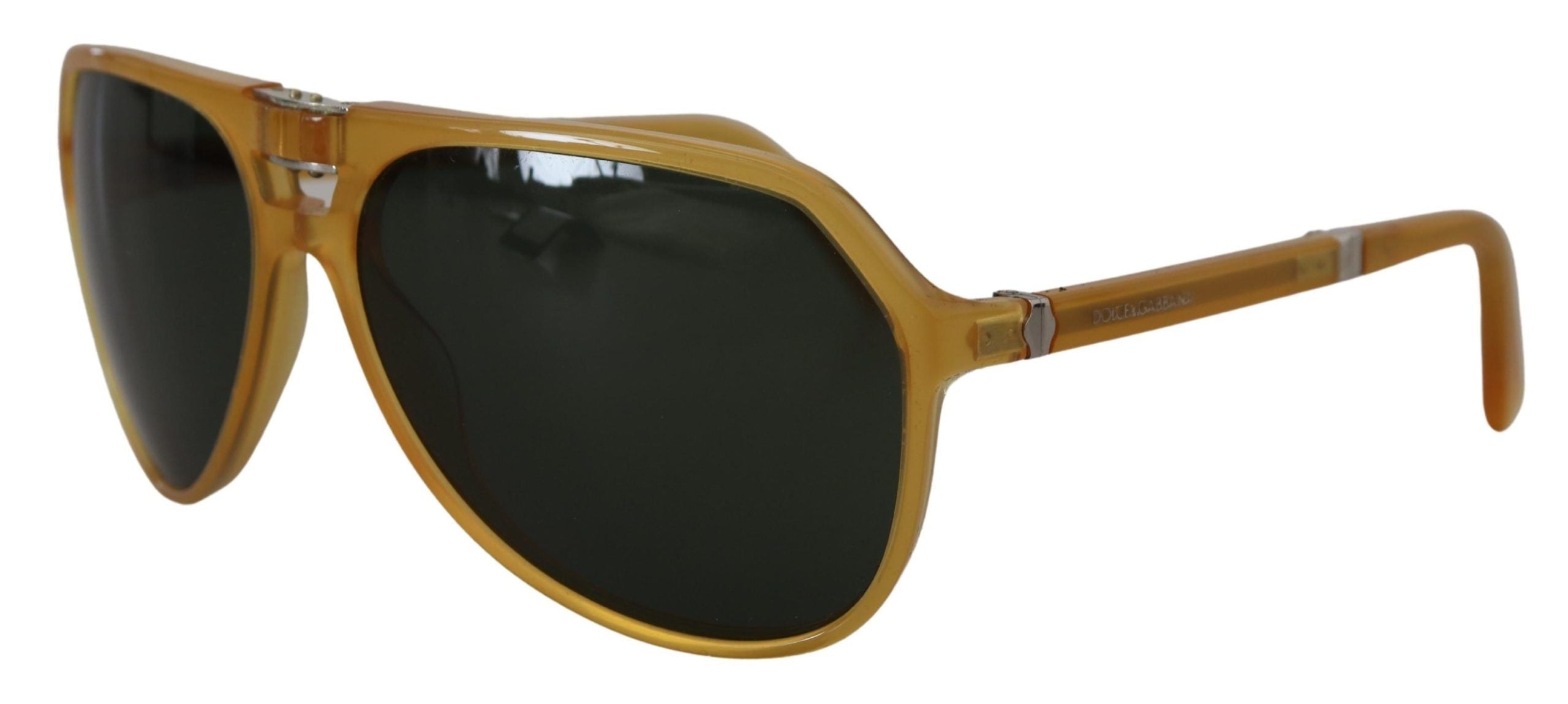 Dolce & Gabbana Chic Yellow Aviator Acetate Sunglasses - Luksuslaukut ja asusteet Dolce & Gabbana - Tutustu YVES JAVANNI® 