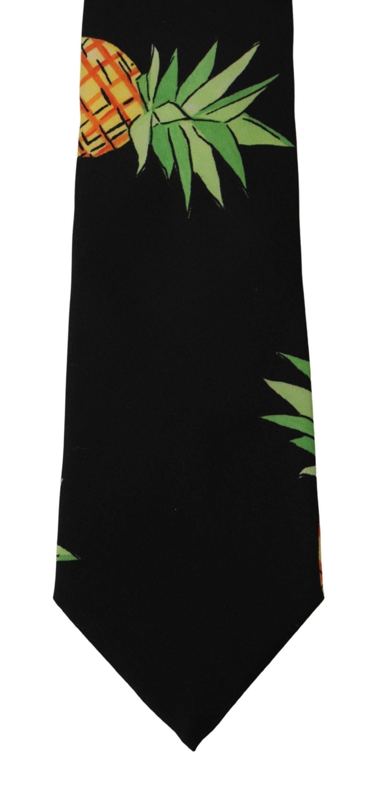 Dolce & Gabbana Elegant Black Silk Tie for Sophisticated Style - Luksuslaukut ja asusteet Dolce & Gabbana - Tutustu YVES JAVANNI® 