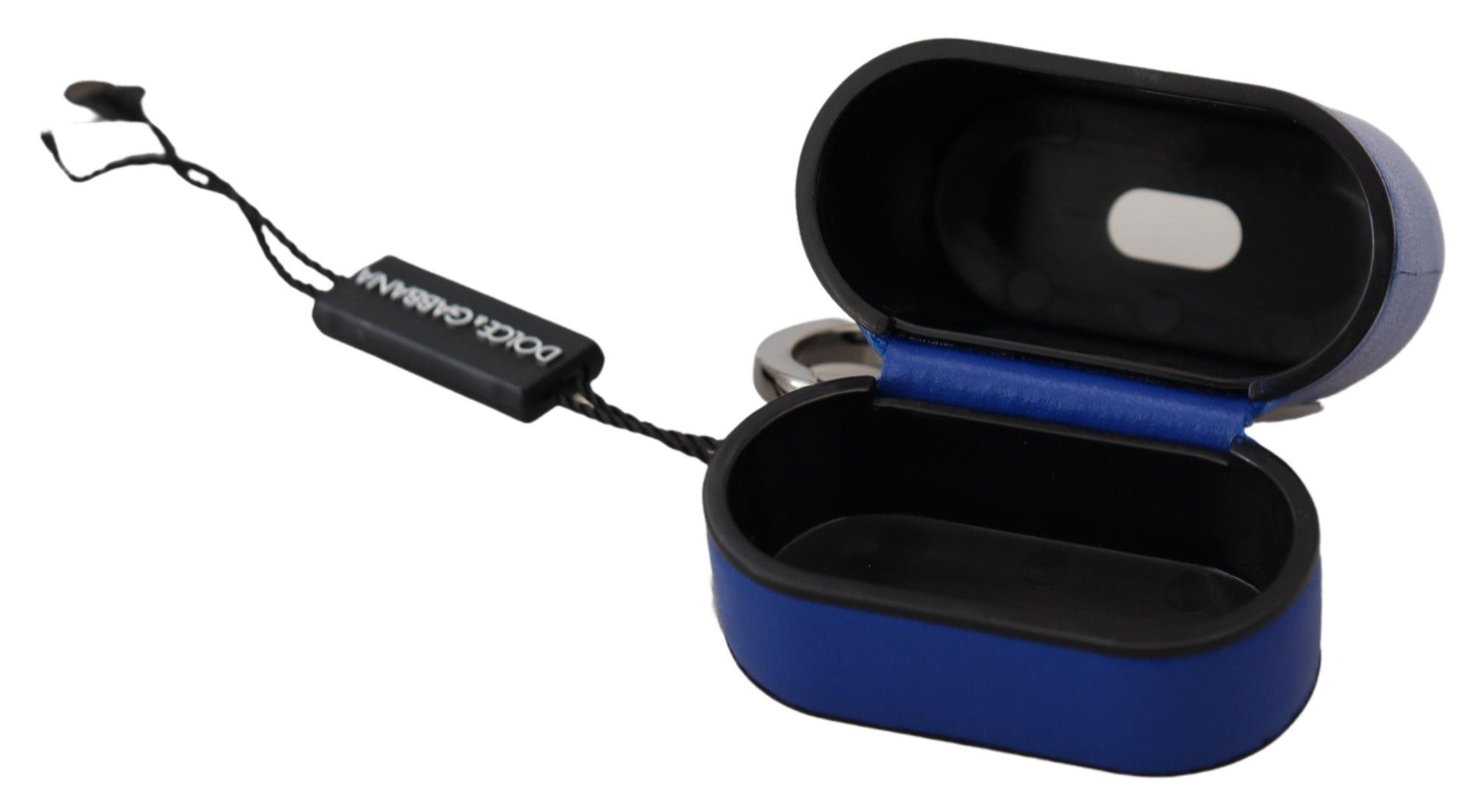 Dolce & Gabbana Elegant Blue Leather Airpods Case - Luksuslaukut ja asusteet Dolce & Gabbana - Tutustu YVES JAVANNI® 