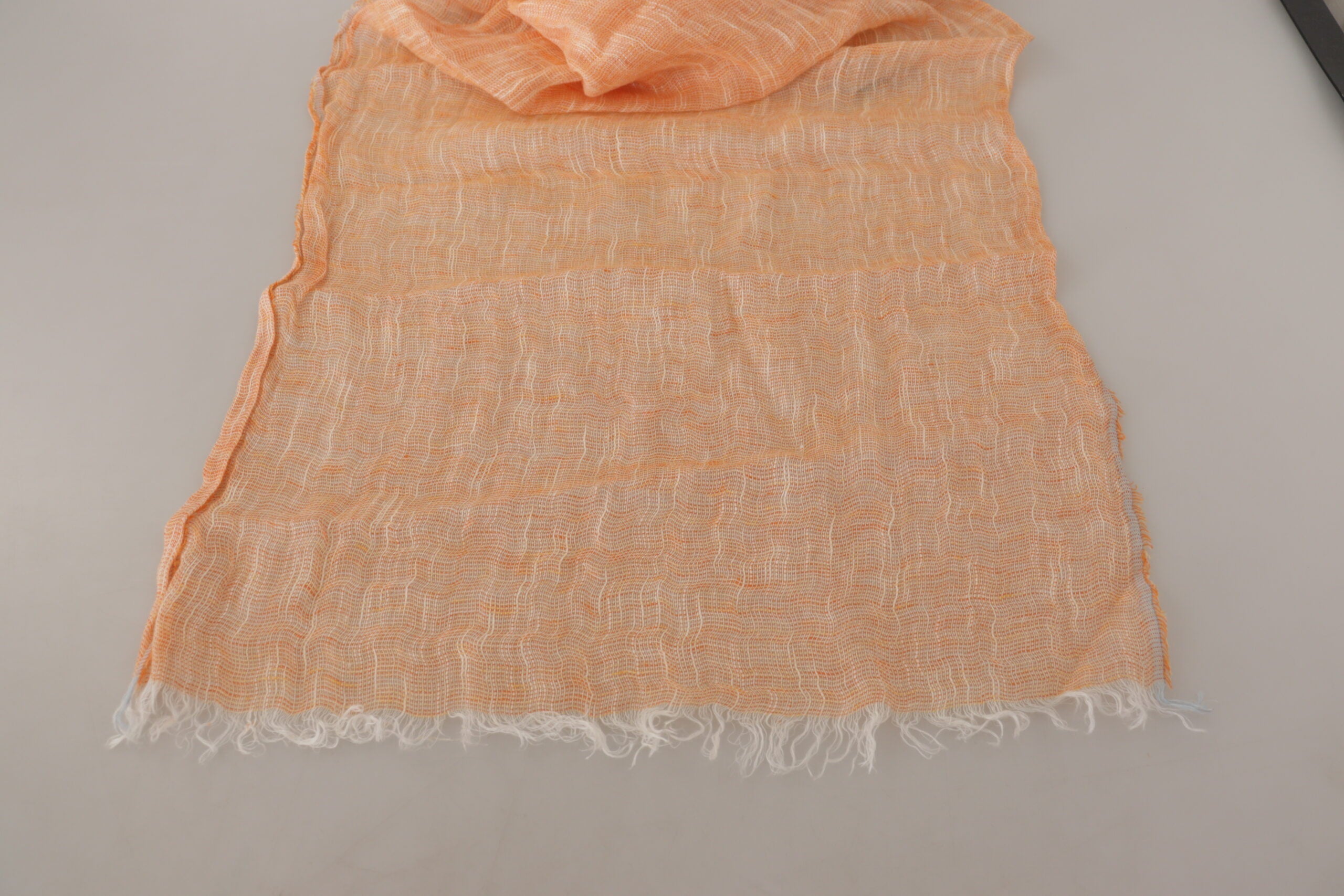 Malo Elegant Peach Linen Scarf - Luksuslaukut ja asusteet Malo - Tutustu YVES JAVANNI® 