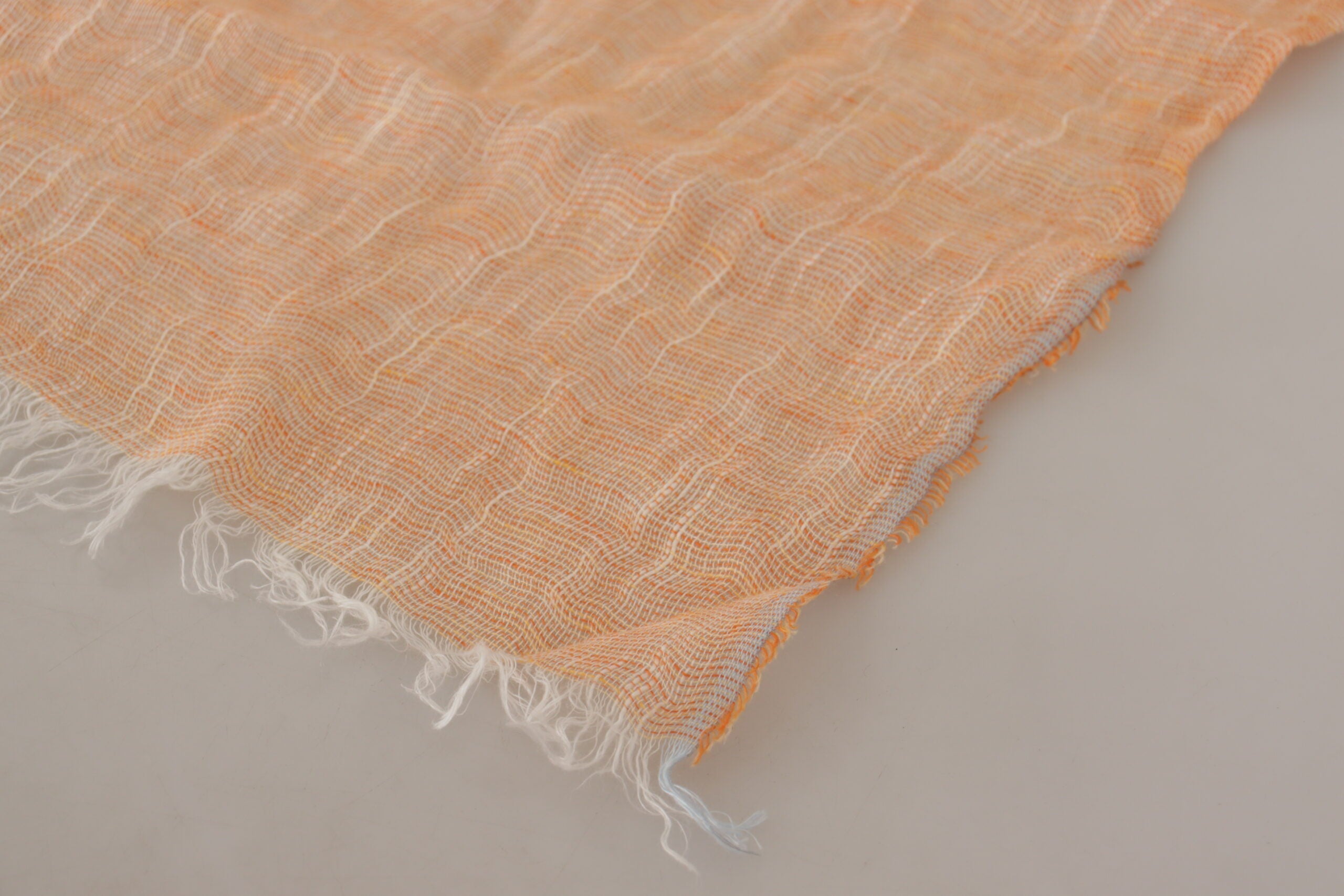 Malo Elegant Peach Linen Scarf - Luksuslaukut ja asusteet Malo - Tutustu YVES JAVANNI® 