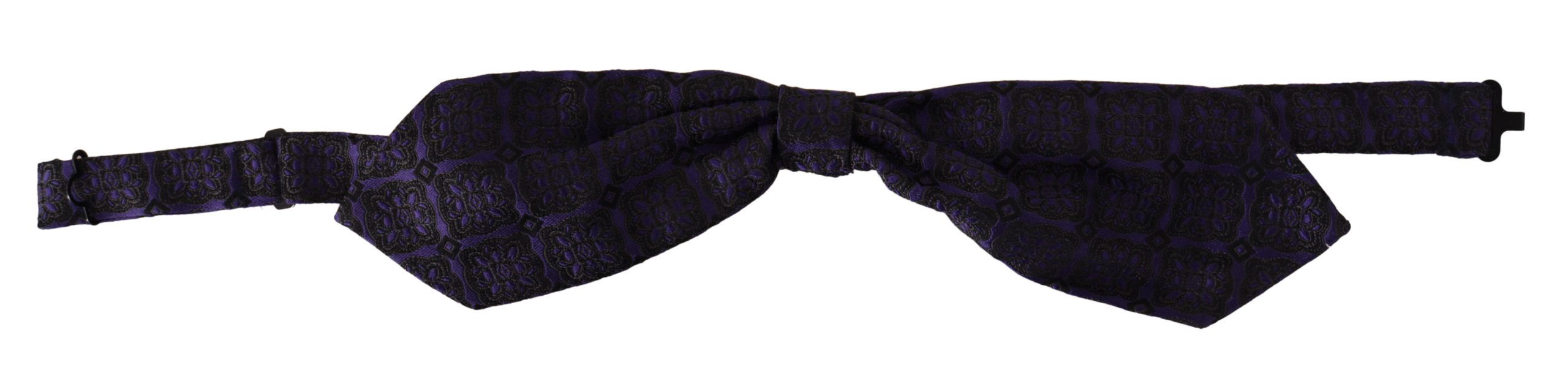 Dolce & Gabbana Elegant Blue Geometric Silk Bow Tie - Luksuslaukut ja asusteet Dolce & Gabbana - Tutustu YVES JAVANNI® 