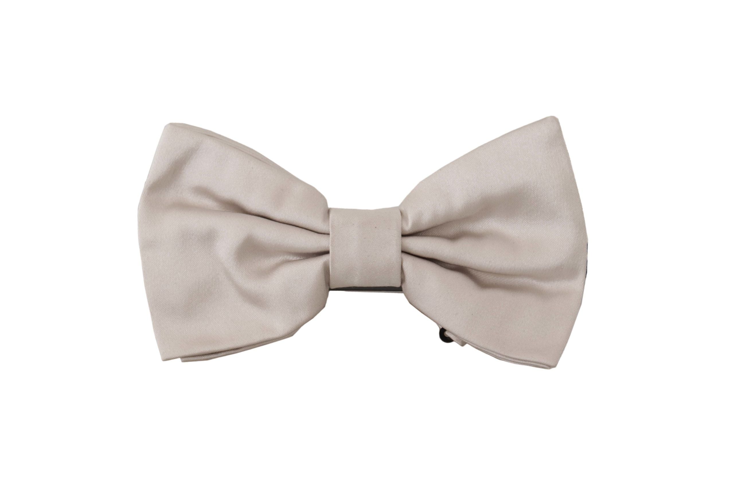 Dolce & Gabbana Exquisite Silk Gray Bow Tie - Luksuslaukut ja asusteet Dolce & Gabbana - Tutustu YVES JAVANNI® 